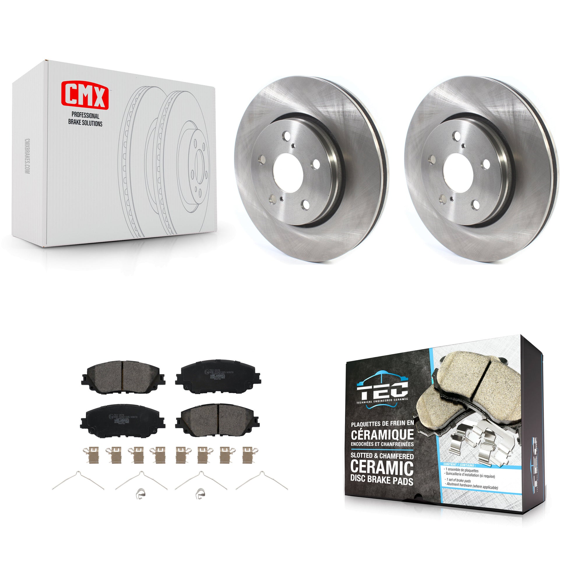 Transit Auto K8T-104155 Disc Brake Kit for 2019 Toyota C-HR - Front product image