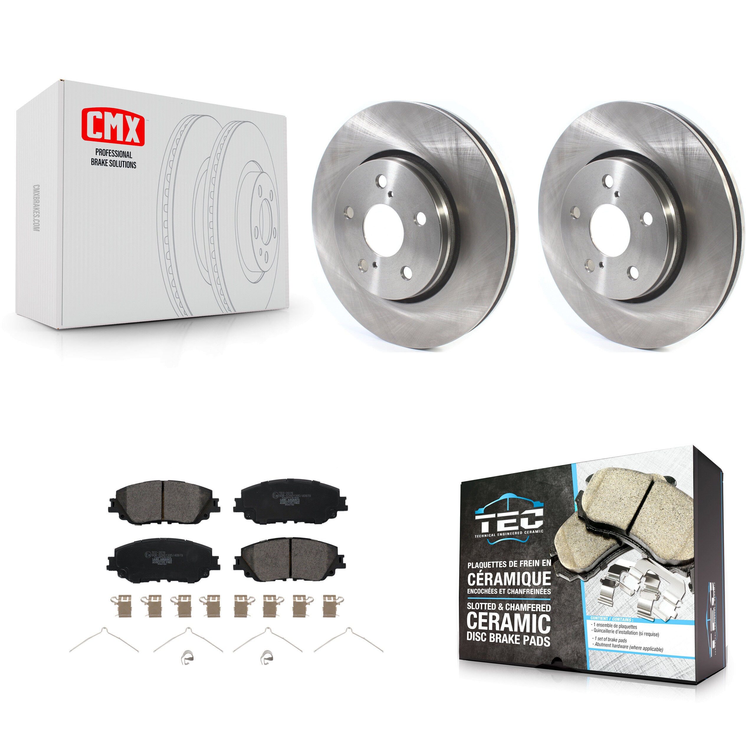 Transit Auto K8T-104155 Disc Brake Kit for 2019 Toyota C-HR - Front product image