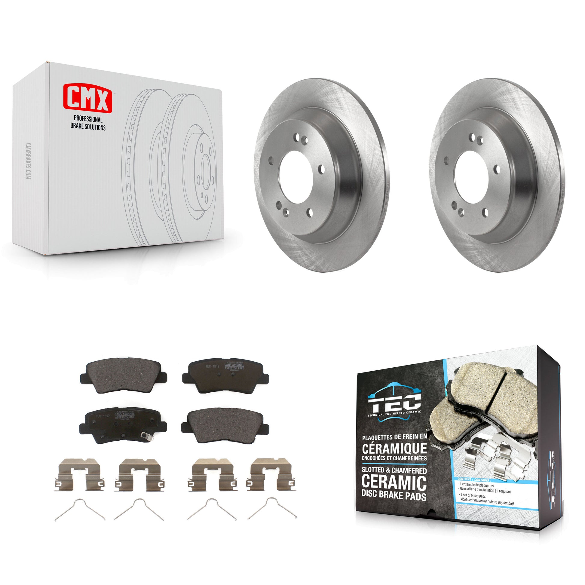 Transit Auto K8T-104195 Disc Brake Kit for 2020-2022 Kia Soul - Rear product image