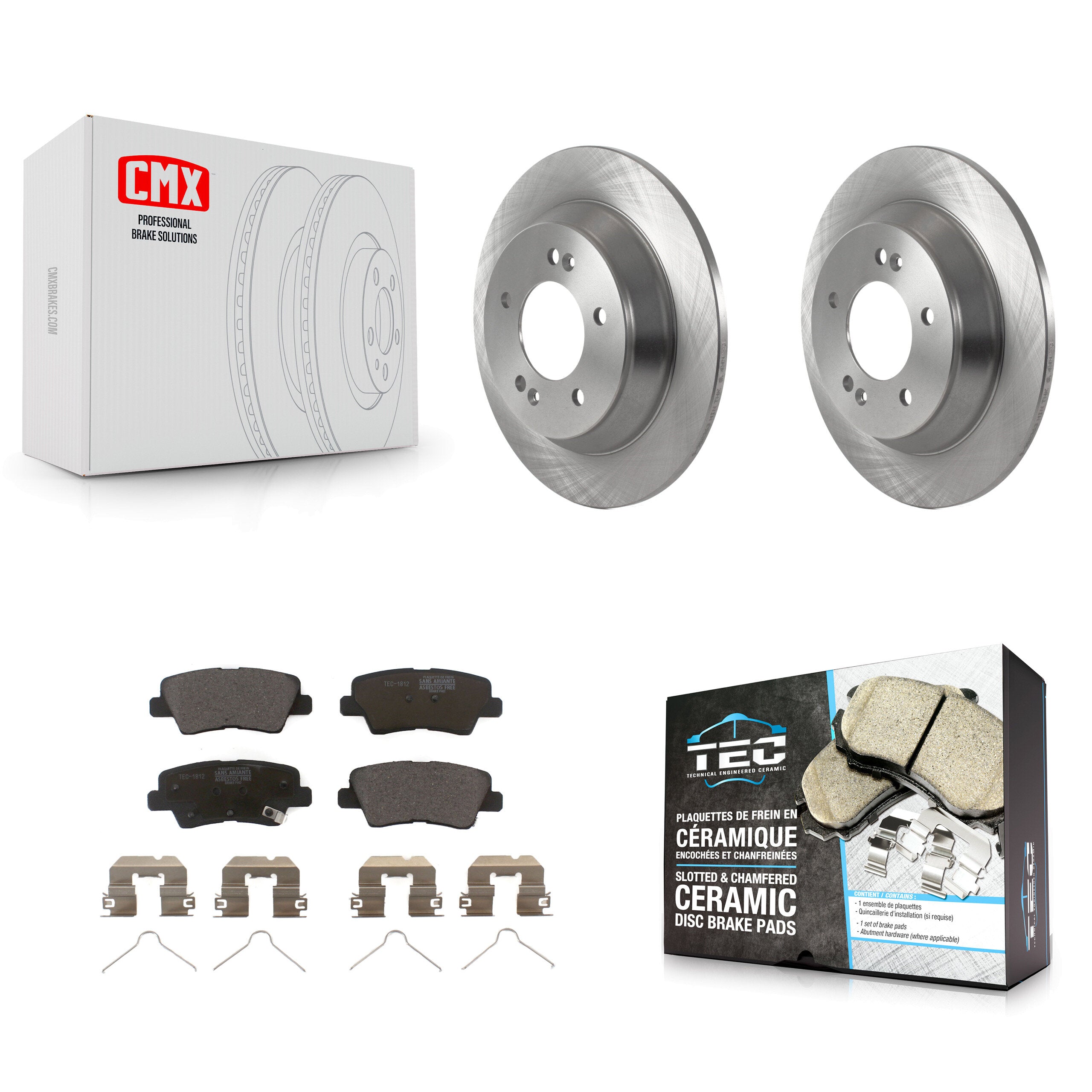 Transit Auto K8T-104195 Disc Brake Kit for 2020-2022 Kia Soul - Rear product image