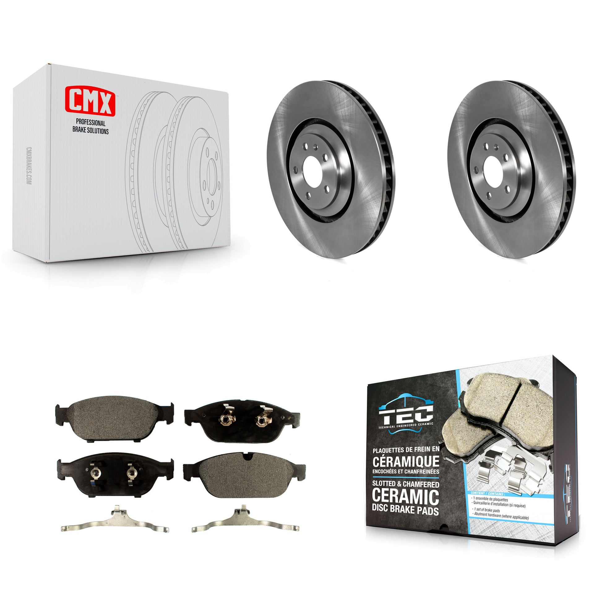 Transit Auto K8T-104216 Disc Brake Kit for 2011 Audi A8 Quattro - Front product image