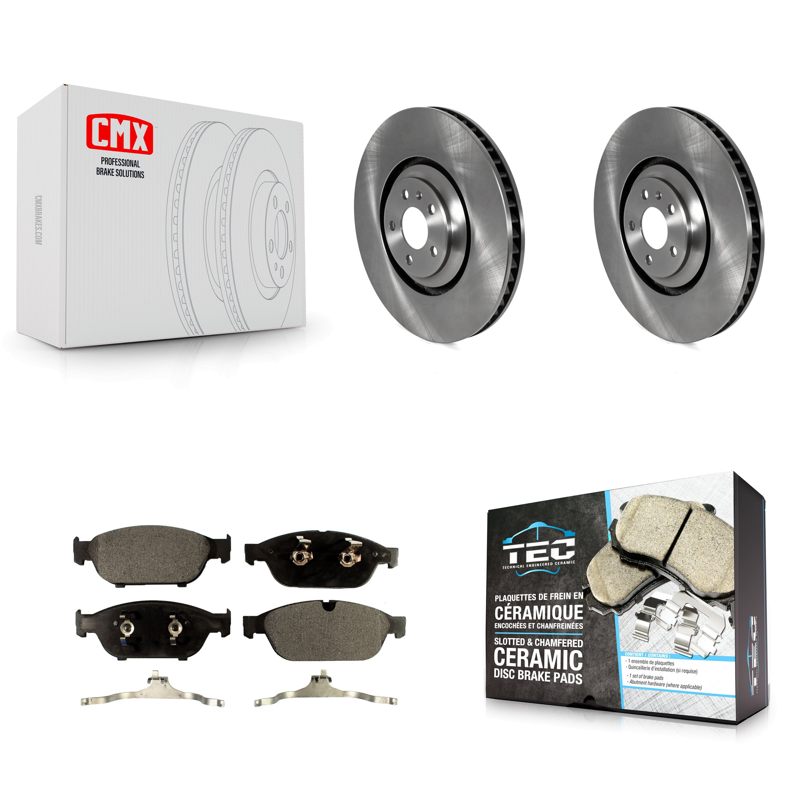 Transit Auto K8T-104216 Disc Brake Kit for 2011 Audi A8 Quattro - Front product image