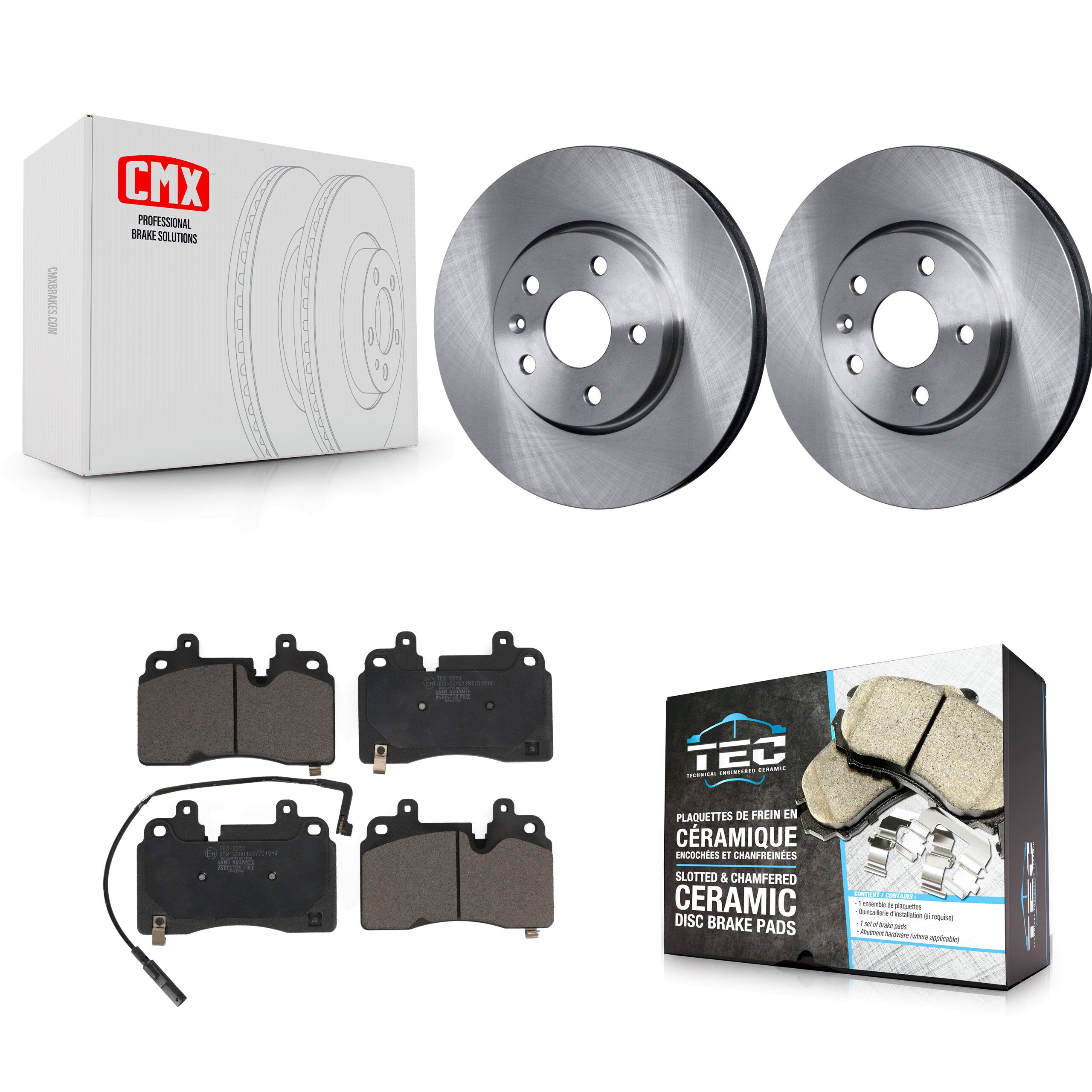 Transit Auto K8T-104225 Disc Brake Kit for 2020-2022 Chevrolet Corvette - Front product image