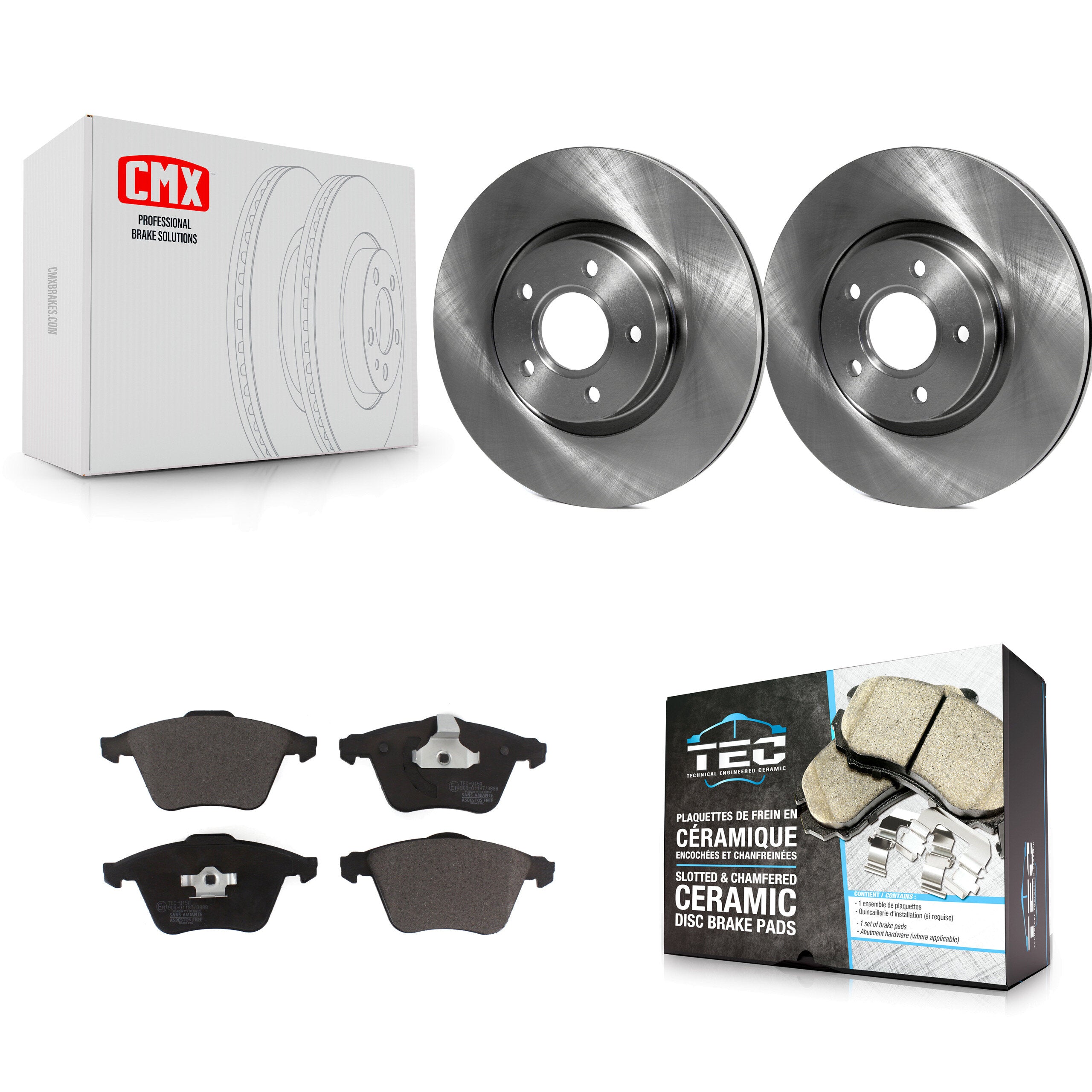 Transit Auto K8T-104227 Disc Brake Kit for 2004 Volvo S40 - Front product image
