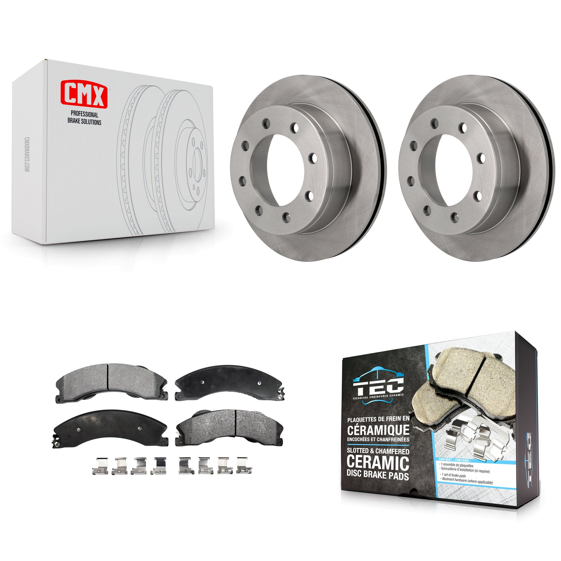 Transit Auto K8T-104273 Disc Brake Kit for 2010-2011 Chevrolet Express 4500 - Rear product image