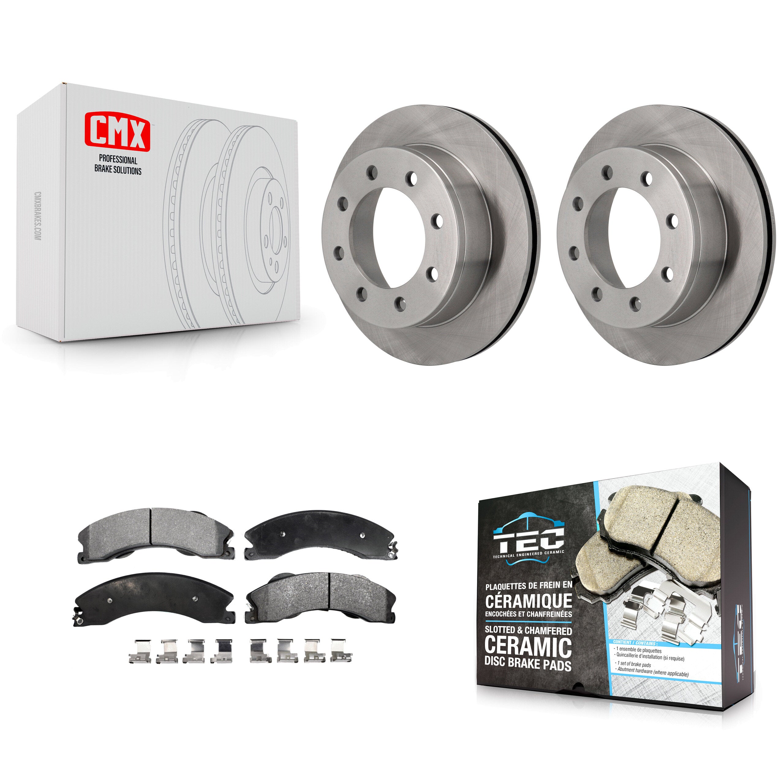 Transit Auto K8T-104273 Disc Brake Kit for 2010-2011 Chevrolet Express 4500 - Rear product image
