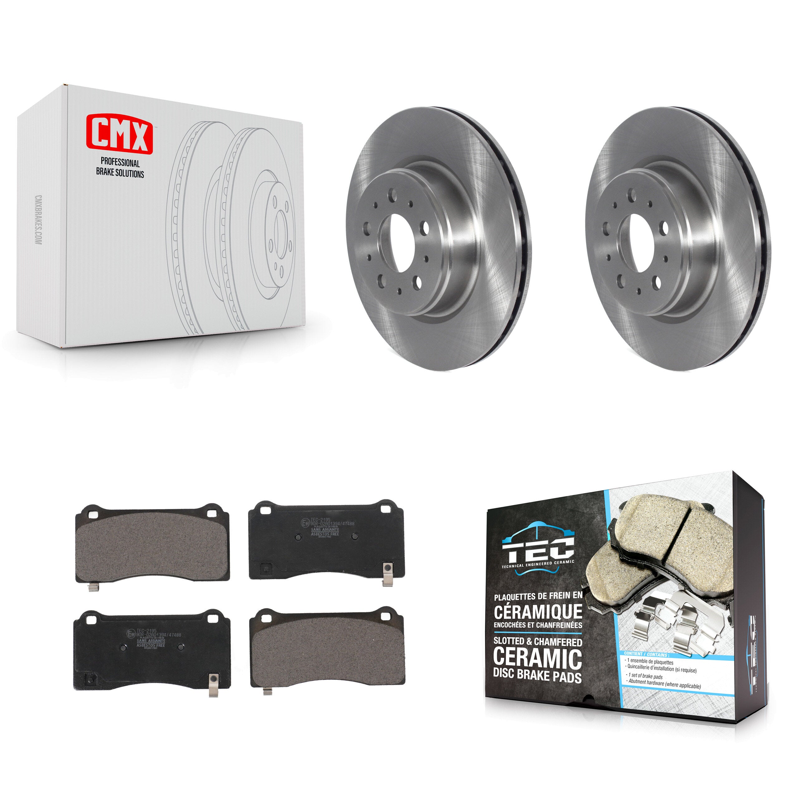 Transit Auto K8T-104337 Disc Brake Kit for 2017-2022 Tesla 3 - Front product image