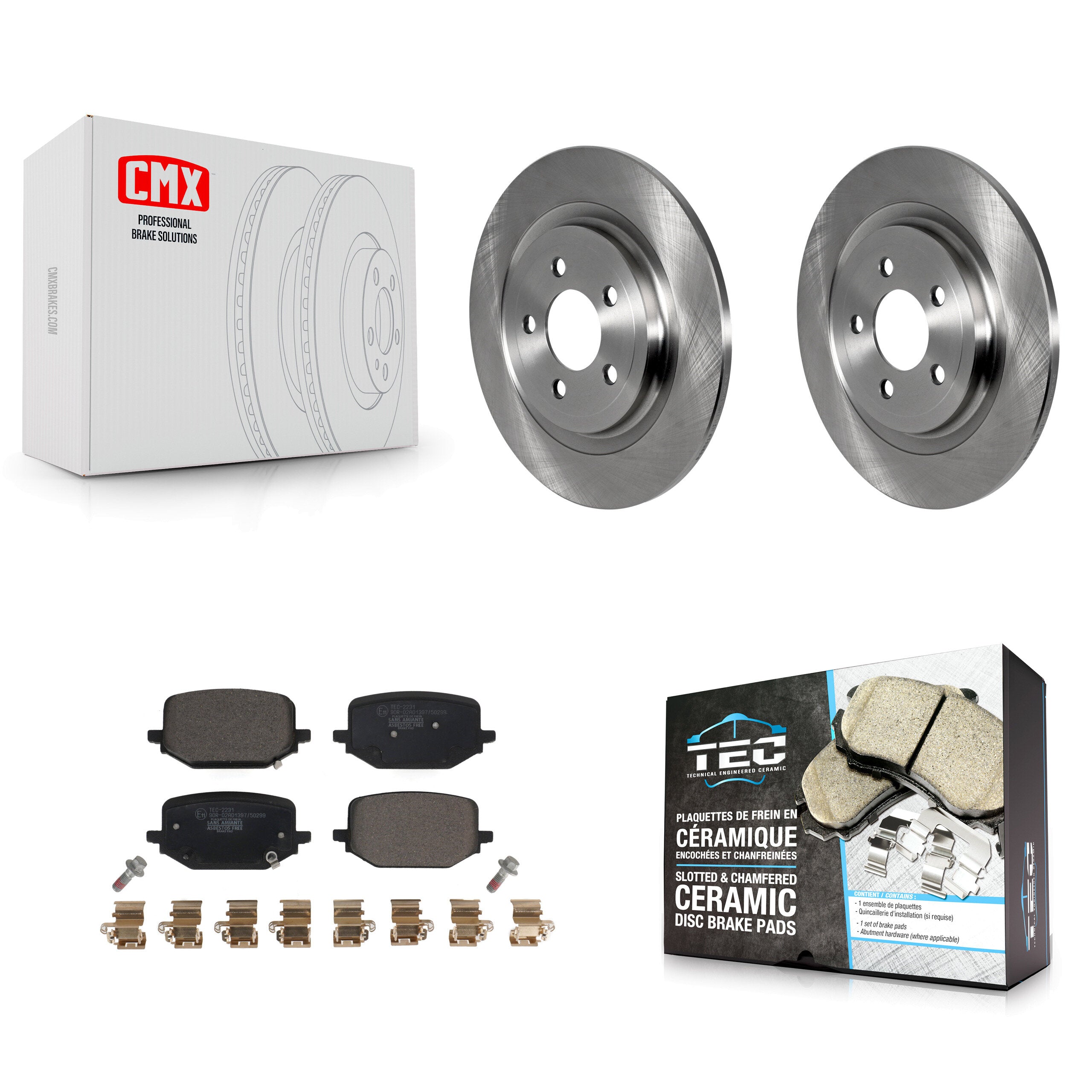 Transit Auto K8T-104341 Disc Brake Kit for 2022-2024 Ford Explorer - Rear product image