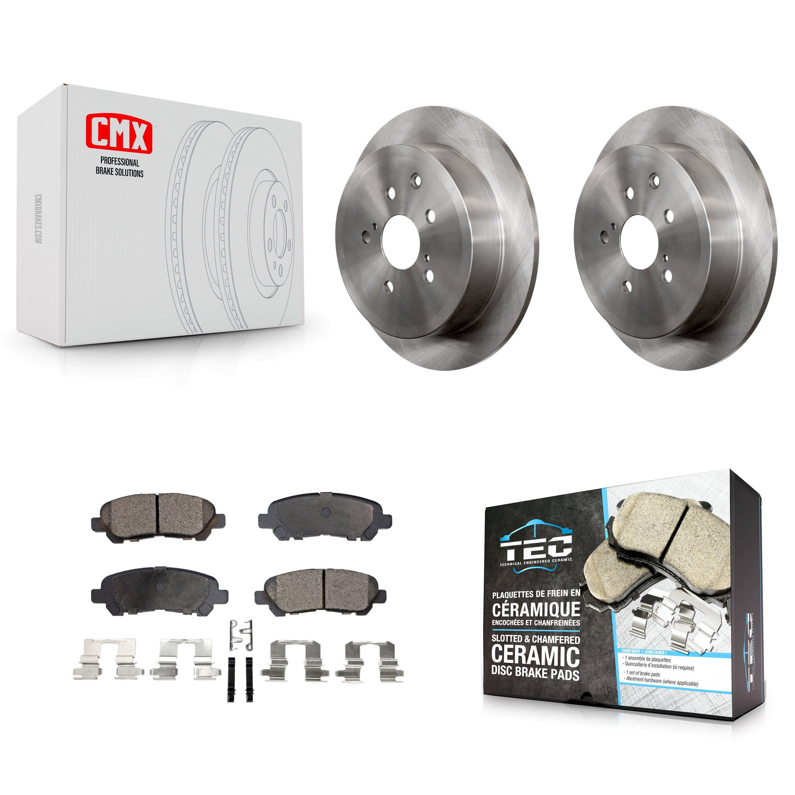Transit Auto K8T-104342 Disc Brake Kit for 2014 Toyota Highlander - Rear product image