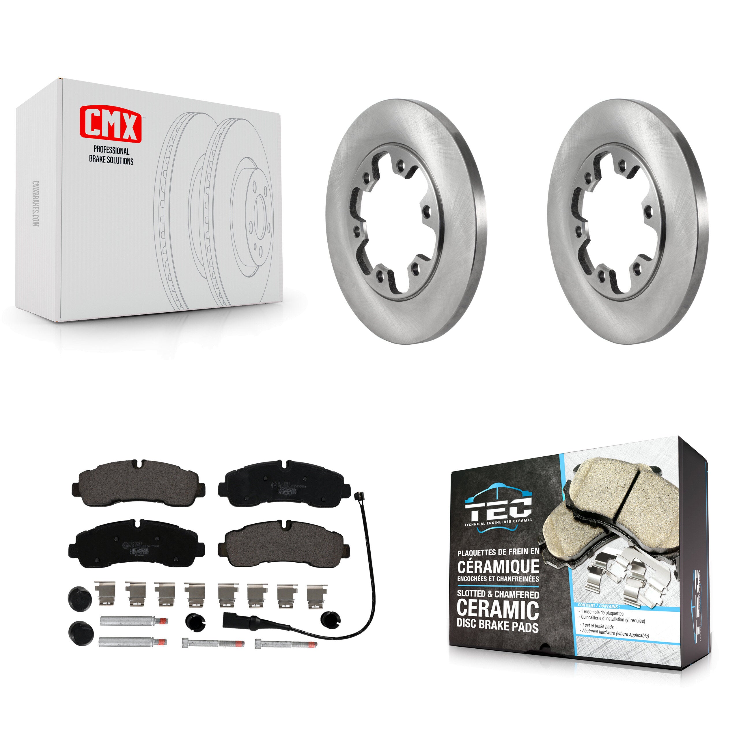 Transit Auto K8T-104344 Disc Brake Kit for 2020-2021 Ford Transit-350, Ford Transit-350 HD - Rear product image