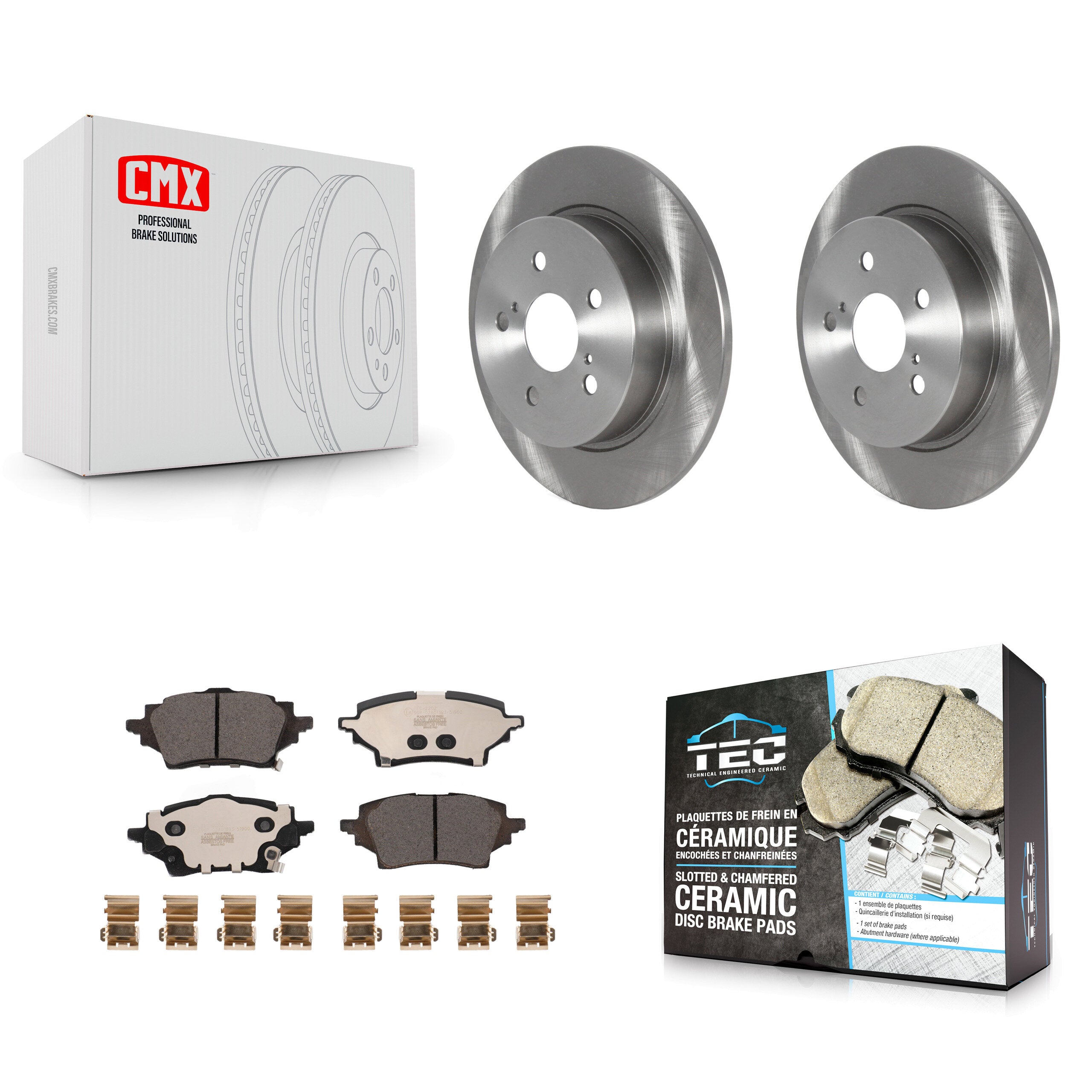 Transit Auto K8T-104351 Disc Brake Kit for 2019-2021 Toyota C-HR - Rear product image