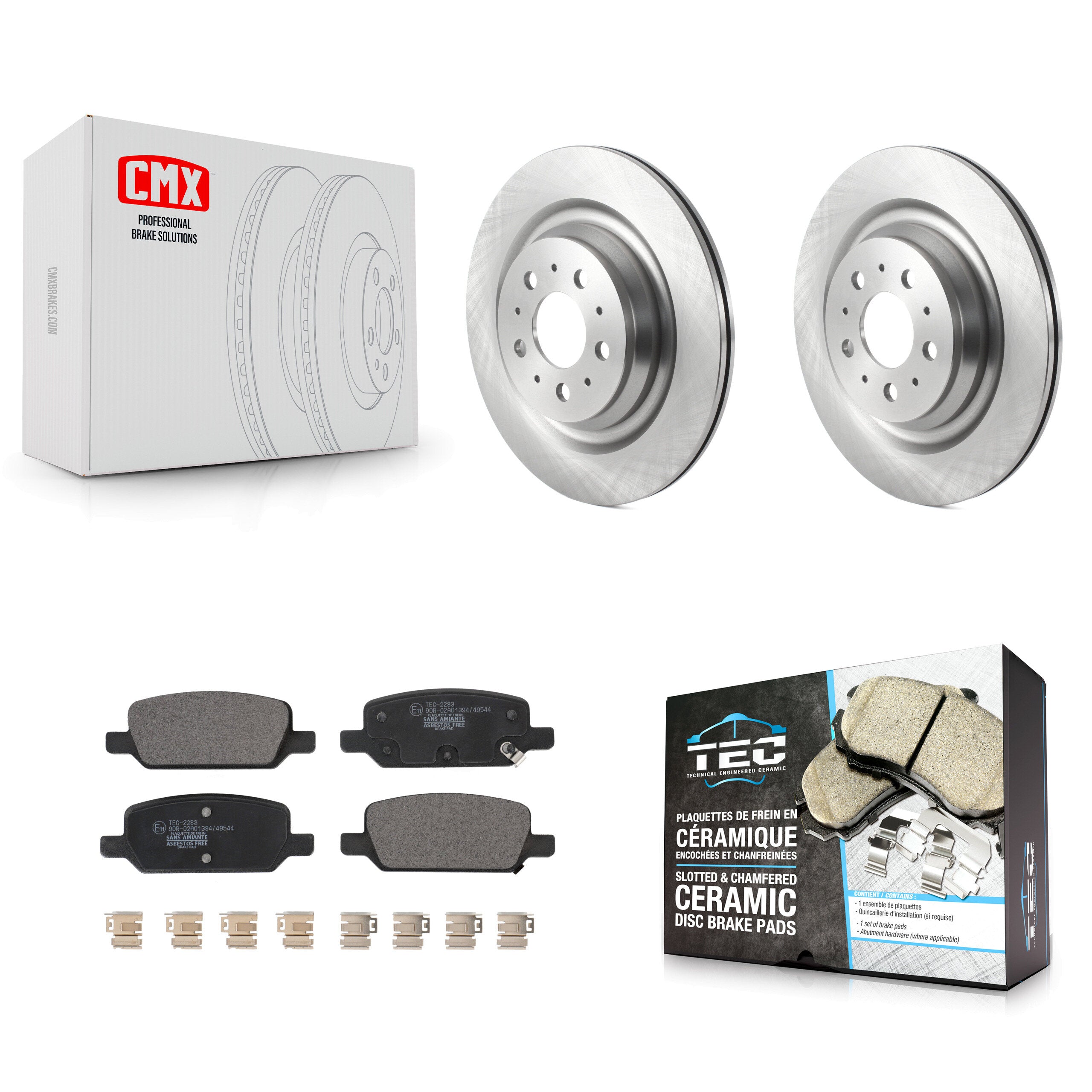 Transit Auto K8T-104353 Disc Brake Kit for 2017-2022 Tesla 3 - Rear product image