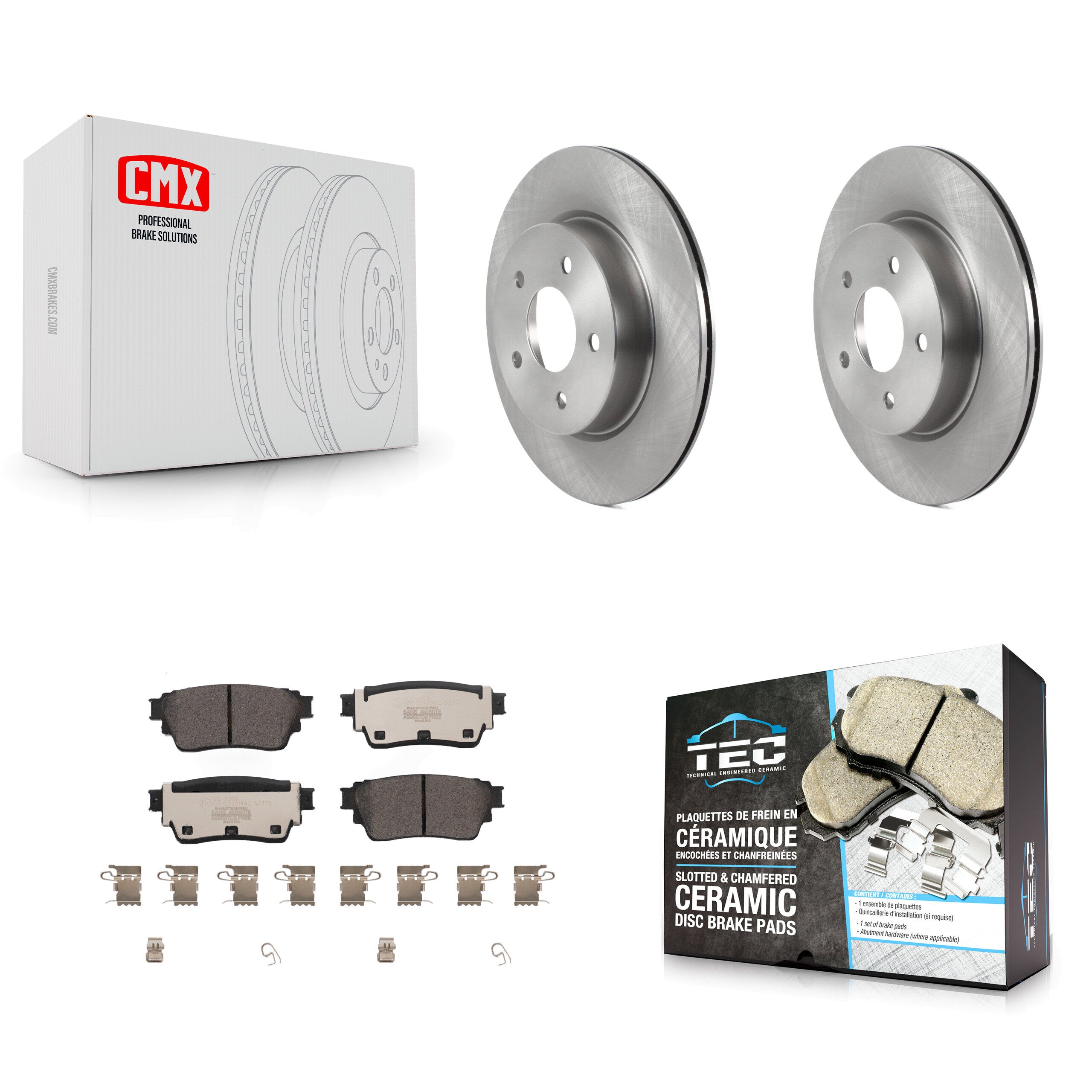 Transit Auto K8T-104391 Disc Brake Kit for 2021-2023 Nissan Rogue - Rear product image