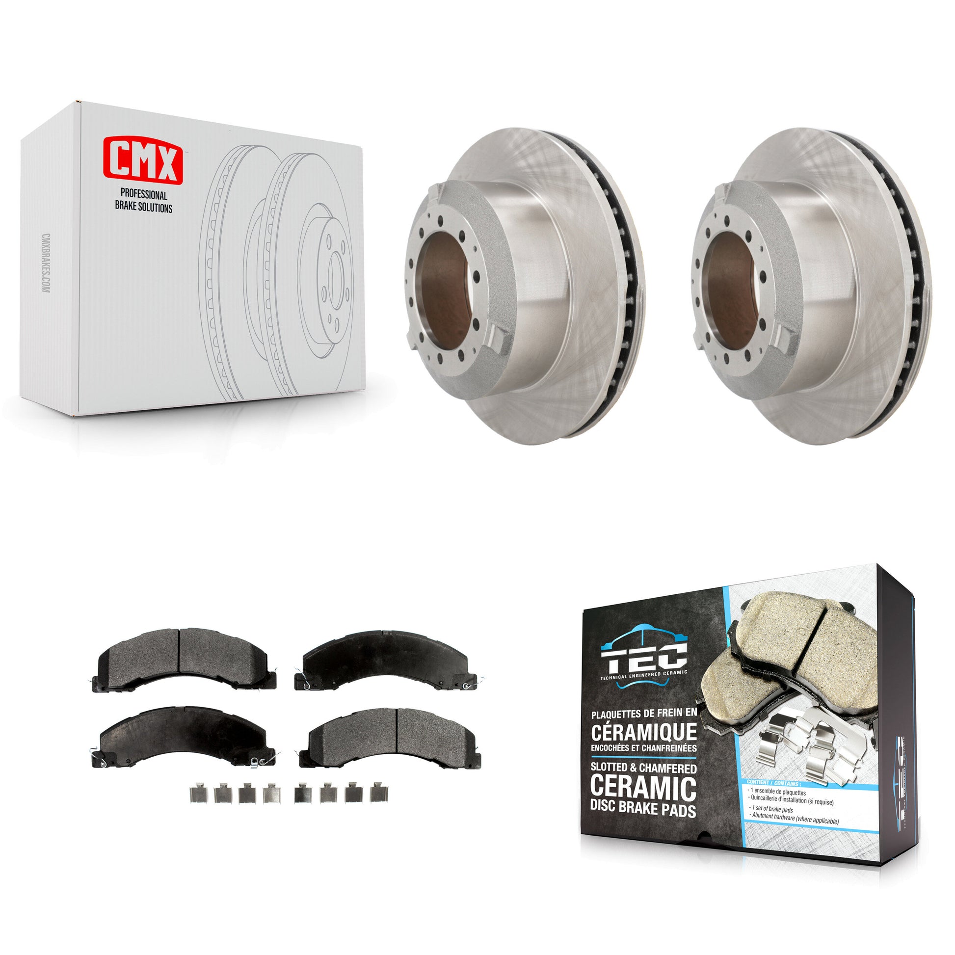 Transit Auto K8T-104392 Disc Brake Kit for 2008-2023 Ram 4500, Ram 5500, Dodge Ram 4500 & more - Rear product image