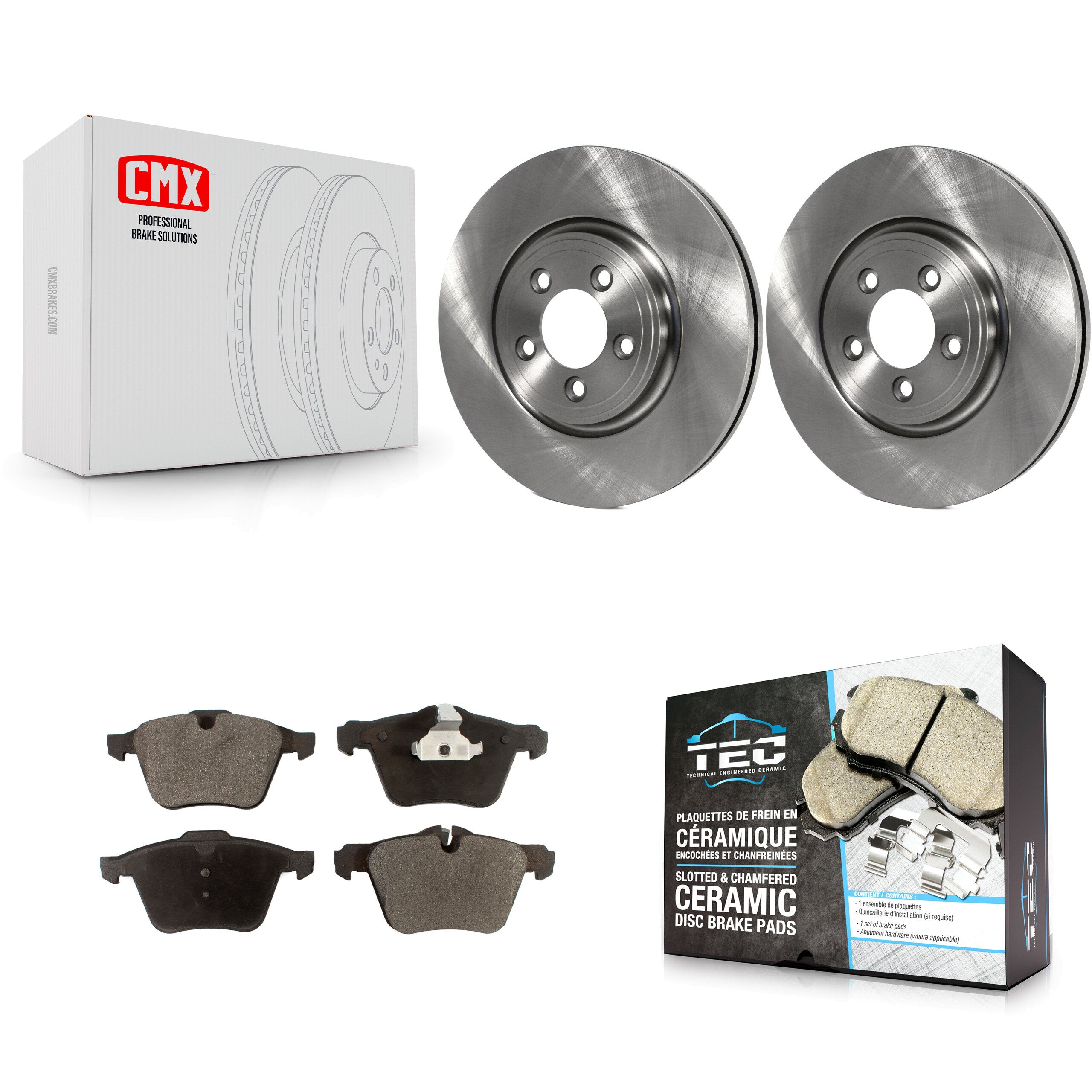Transit Auto K8T-104412 Disc Brake Kit for 2010 Jaguar XF - Front product image