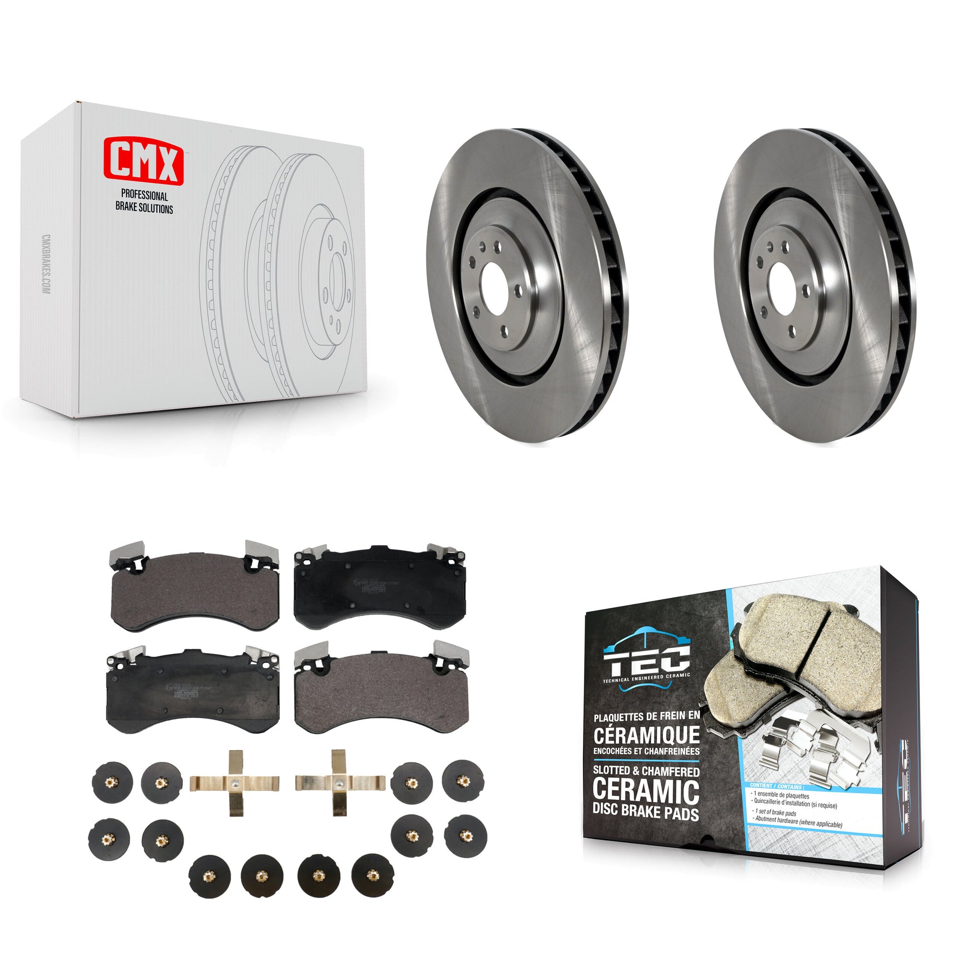 Transit Auto K8T-104416 Disc Brake Kit for 2012-2017 Audi S7, Audi S8, Audi A8 Quattro - Front product image