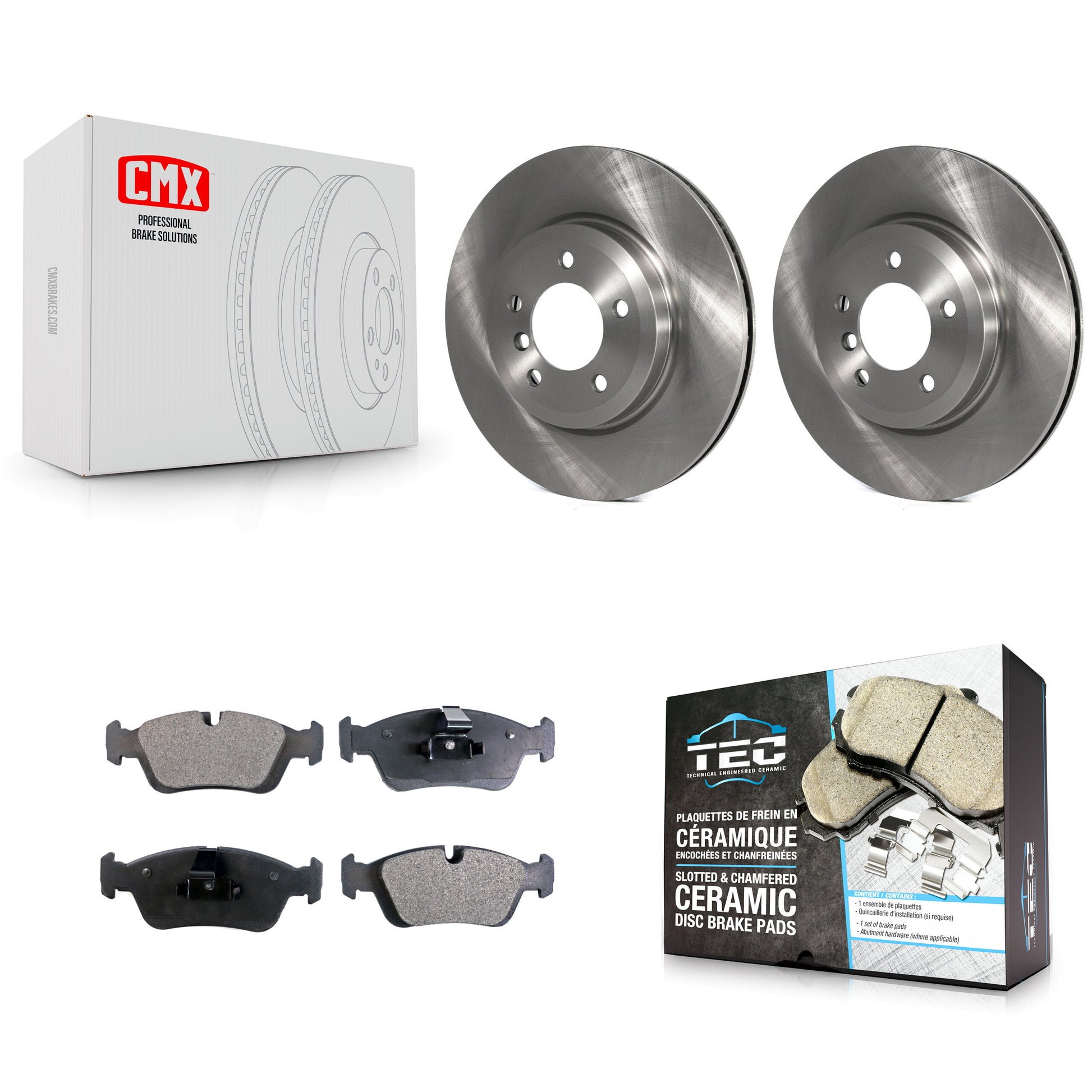 Transit Auto K8T-104417 Disc Brake Kit for 2001-2005 BMW 320i - Front product image