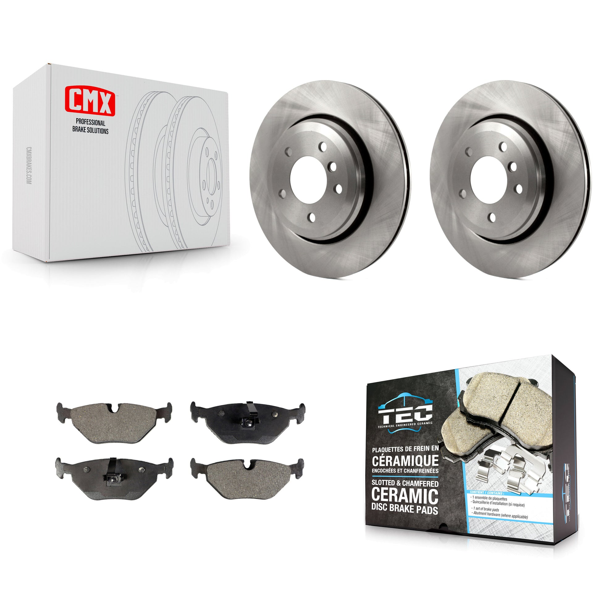 Transit Auto K8T-104438 Disc Brake Kit for 2001-2005 BMW 320i - Rear product image