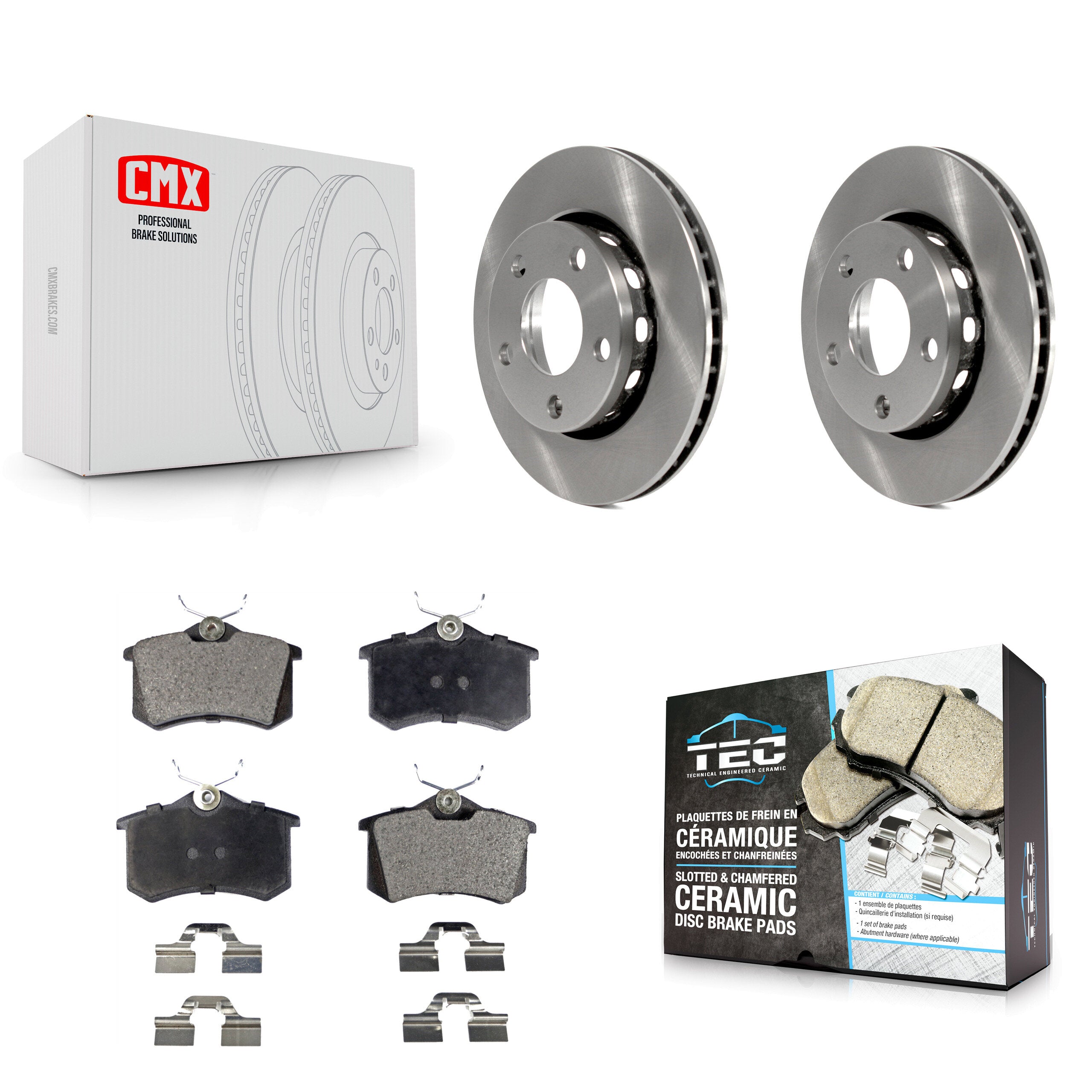 Transit Auto K8T-104439 Disc Brake Kit for 2002 Audi S4 - Rear product image