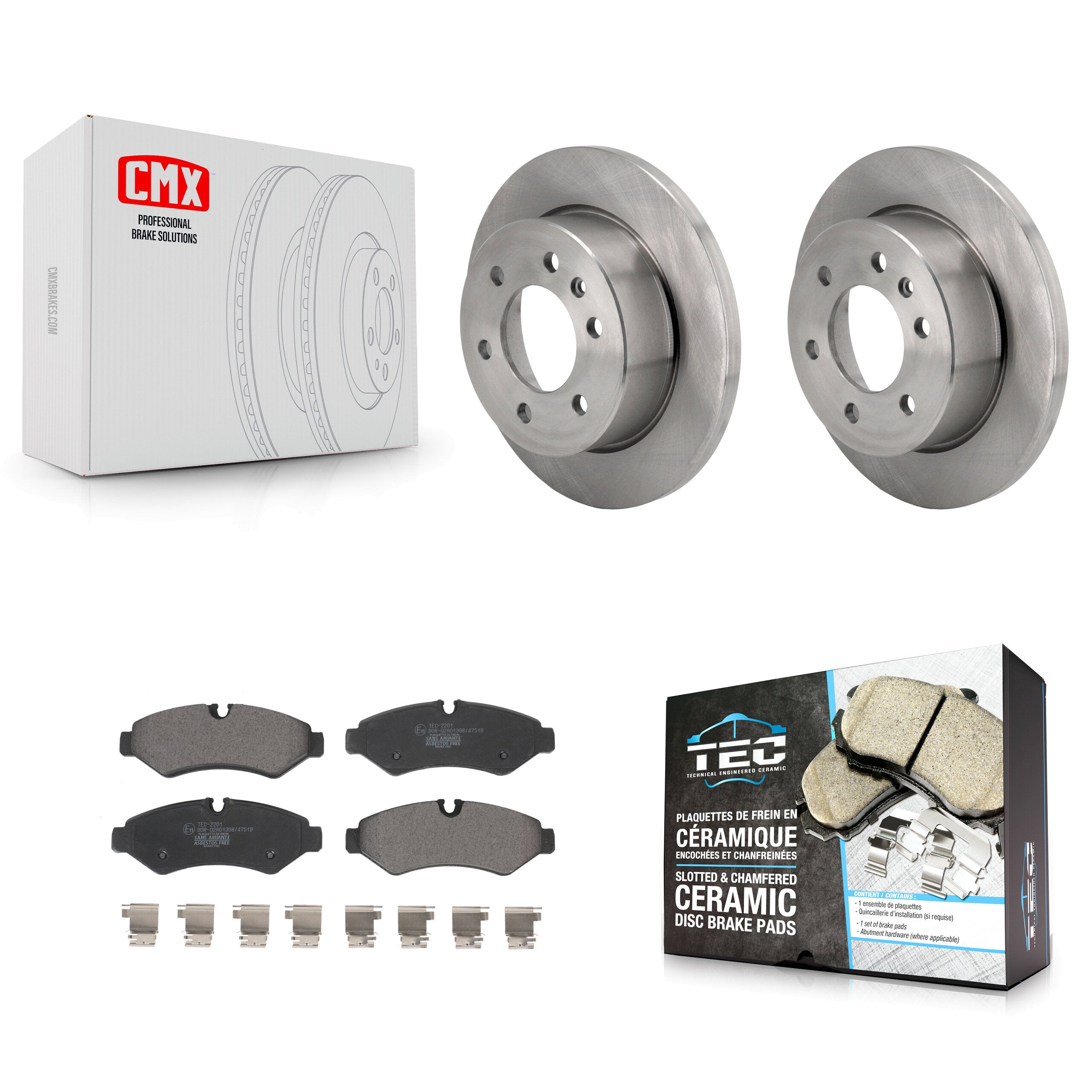 Transit Auto K8T-104441 Disc Brake Kit for 2019-2024 Mercedes-Benz Sprinter 3500, Freightliner Sprinter 2500, Freightliner Sprinter 3500 & more - Rear product image