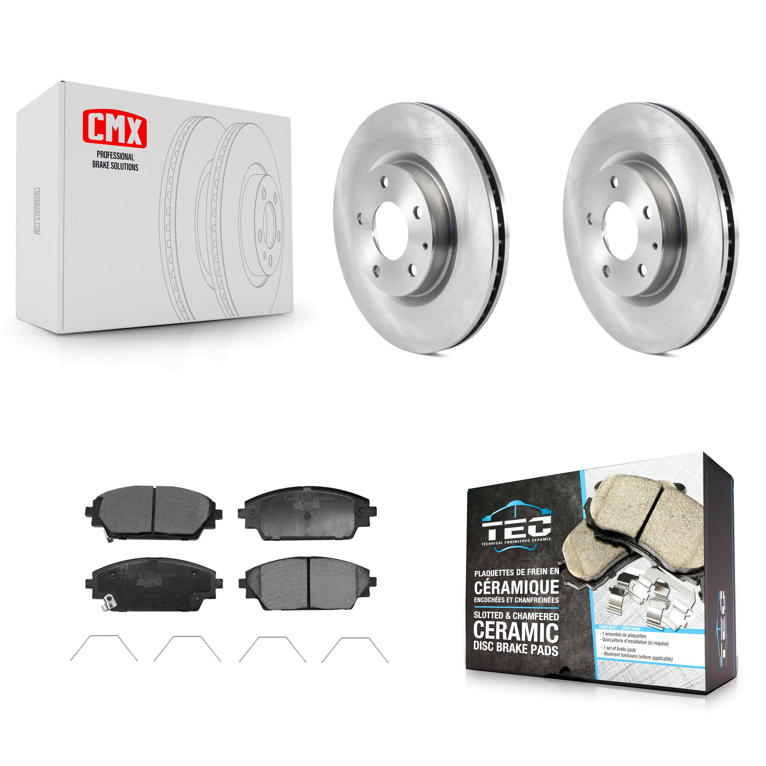 Transit Auto K8T-104491 Disc Brake Kit for 2020-2023 Mazda CX-30 - Front product image