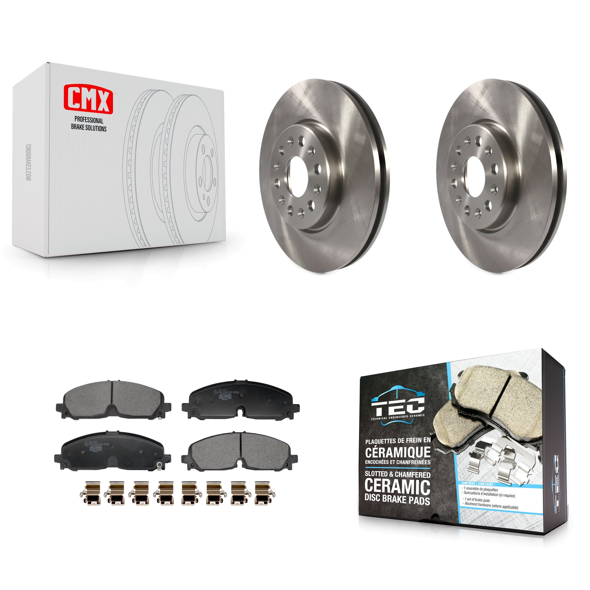 Transit Auto K8T-104492 Disc Brake Kit for 2020-2024 Buick Enclave, Chevrolet Blazer, Chevrolet Traverse & more - Front product image