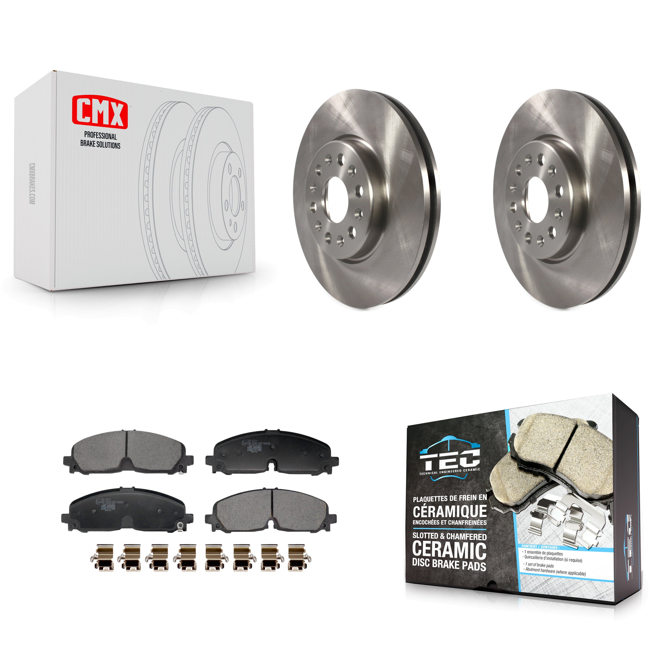 Transit Auto K8T-104492 Disc Brake Kit for 2020-2024 Buick Enclave, Chevrolet Blazer, Chevrolet Traverse & more - Front product image