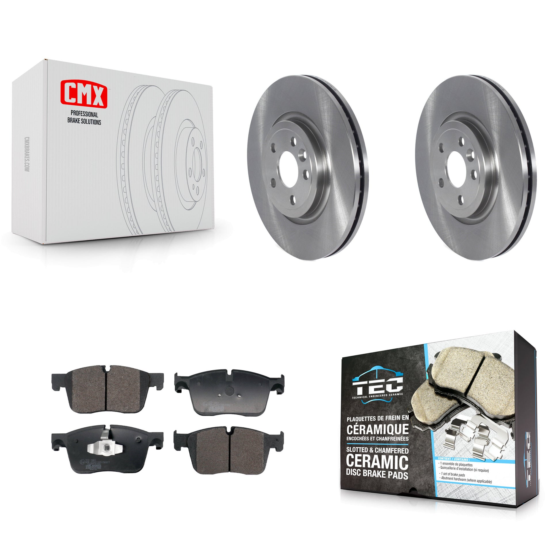 Transit Auto K8T-104494 Disc Brake Kit for 2017-2019 Jaguar F-Pace - Front product image