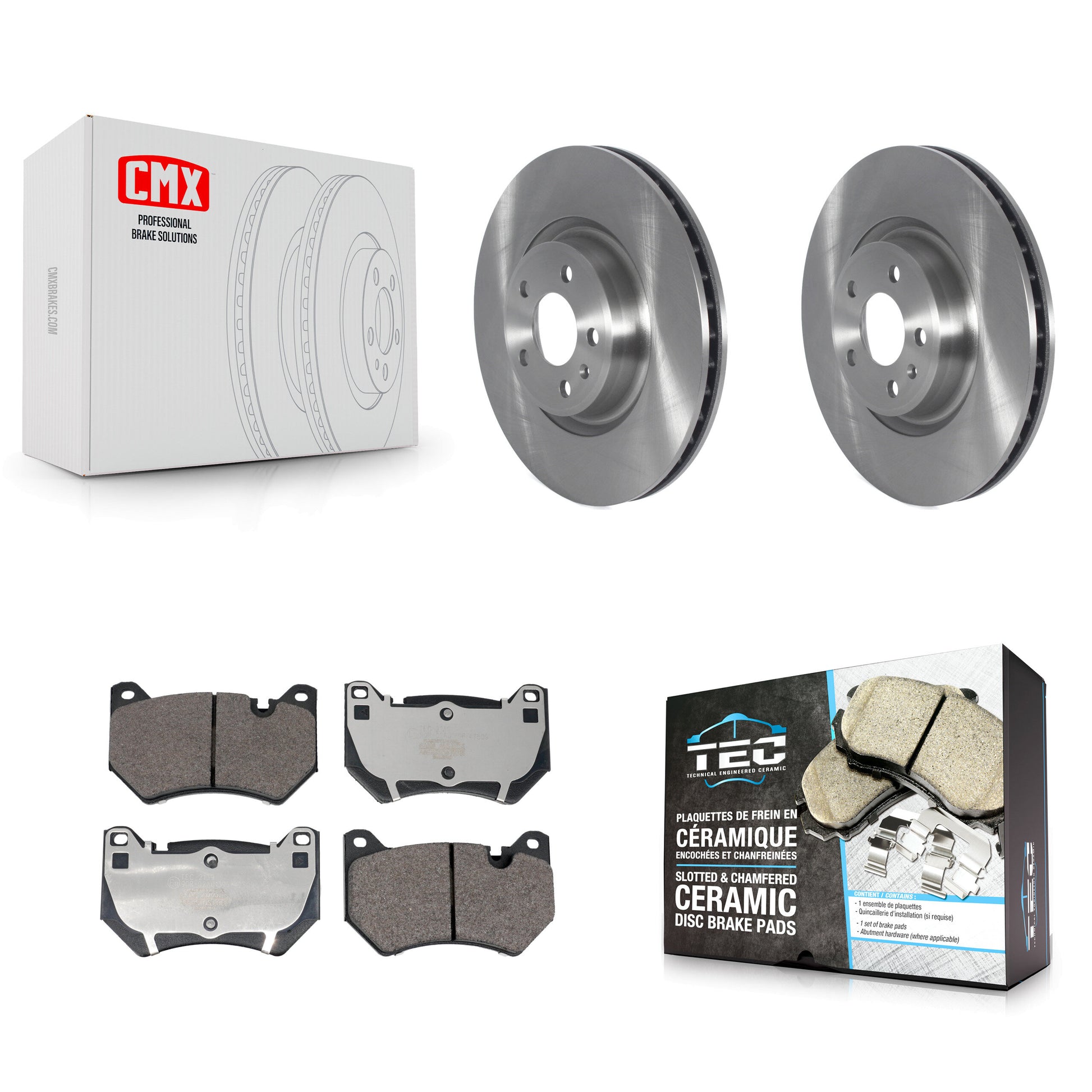 Transit Auto K8T-104495 Disc Brake Kit for 2018-2023 Audi Q5, Audi Q5 Sportback - Front product image
