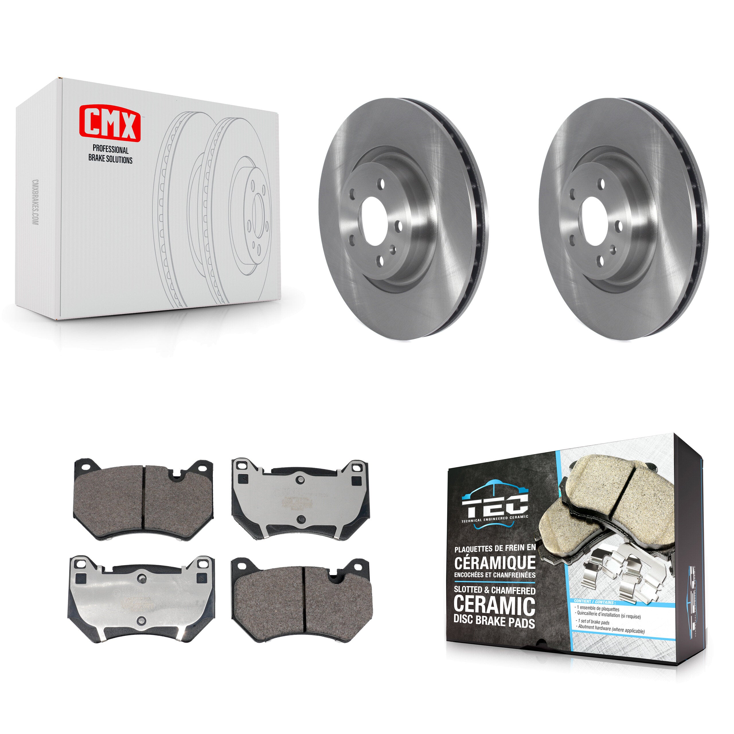 Transit Auto K8T-104495 Disc Brake Kit for 2018-2023 Audi Q5, Audi Q5 Sportback - Front product image