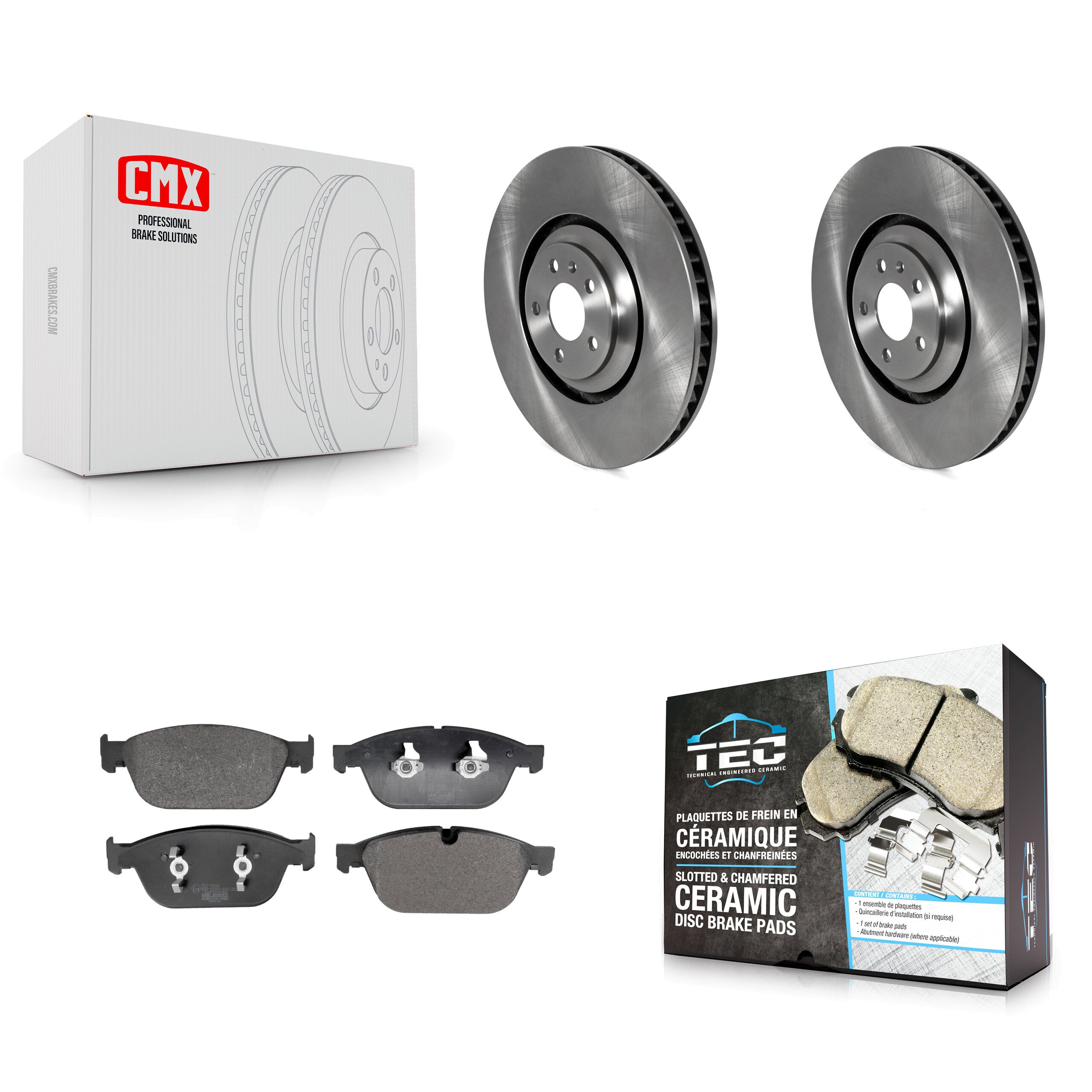 Transit Auto K8T-104502 Disc Brake Kit for 2011-2018 Audi A8 Quattro, Audi SQ5 - Front product image