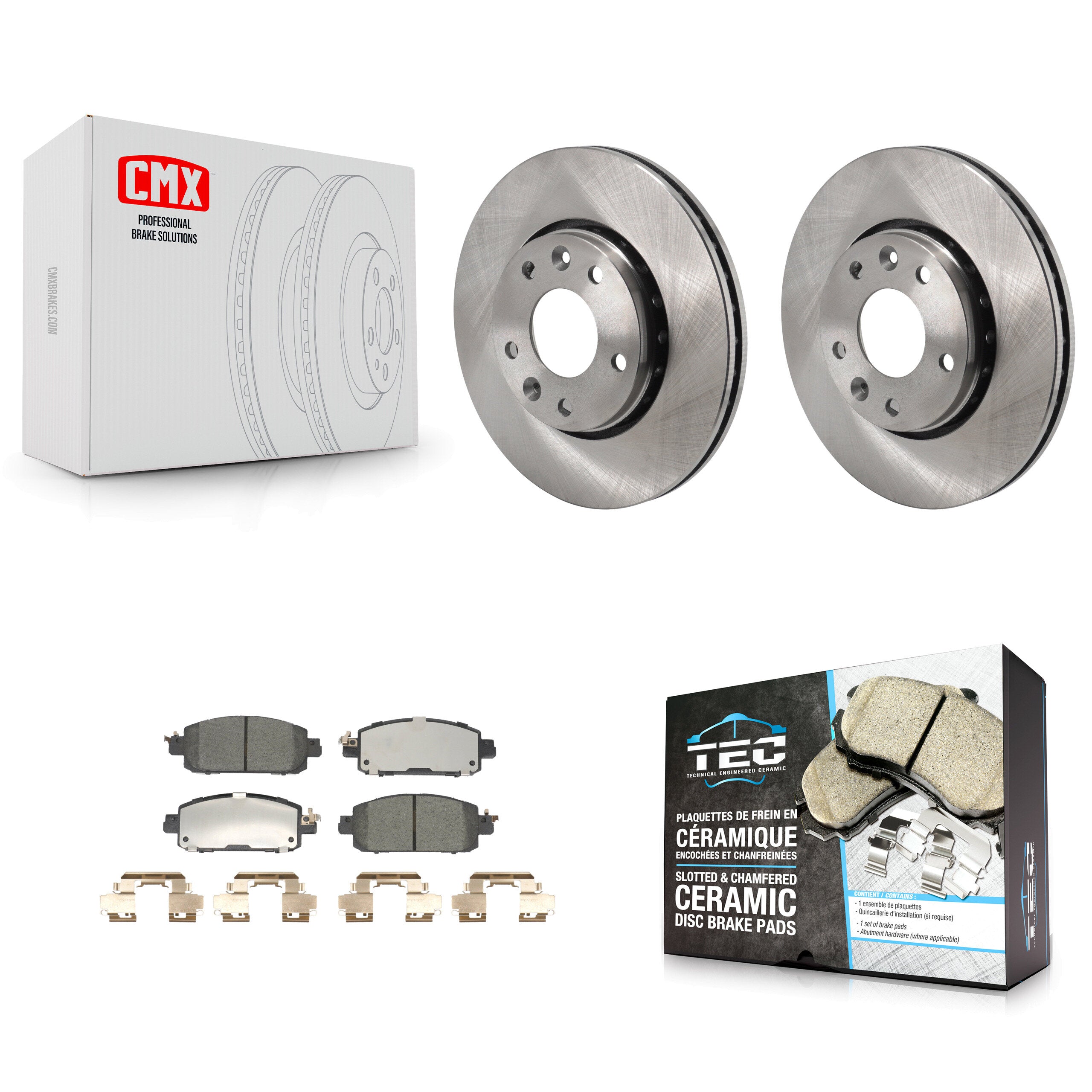 Transit Auto K8T-104506 Disc Brake Kit for 2020-2023 Nissan Kicks, Nissan Sentra - Front product image