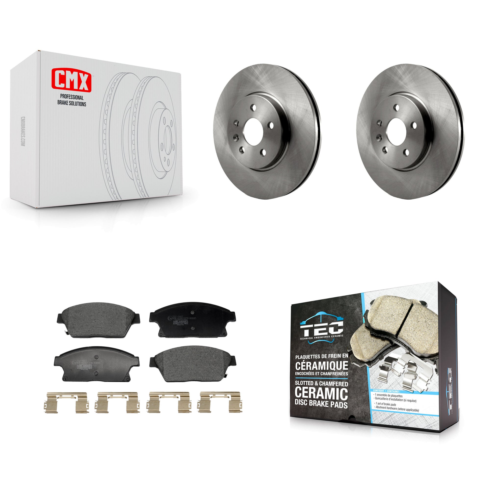 Transit Auto K8T-104513 Disc Brake Kit for 2013-2017 Buick Encore, Chevrolet Trax - Front product image
