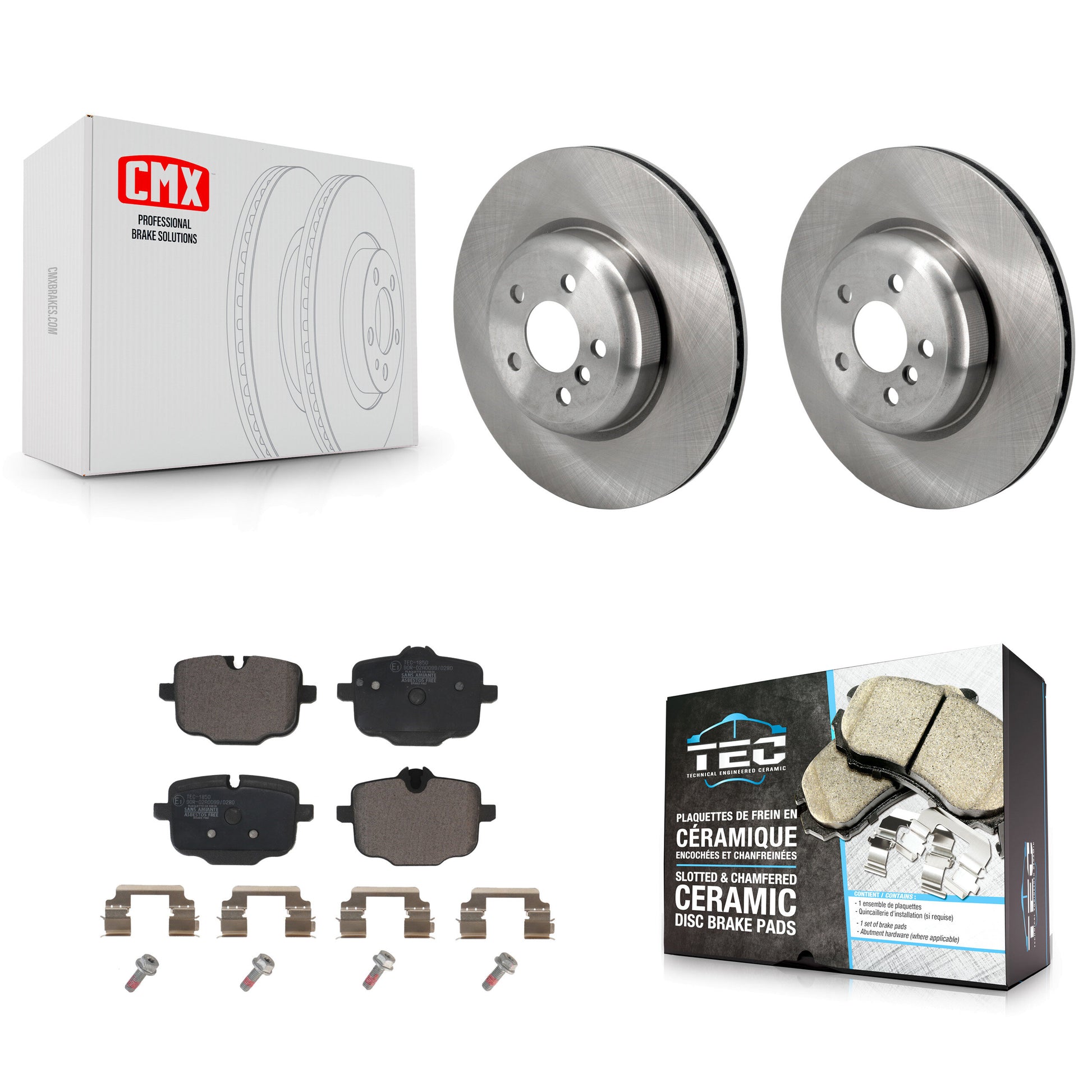 Transit Auto K8T-104515 Disc Brake Kit for 2016-2022 BMW iX, BMW 540i xDrive, BMW X5 & more - Rear product image
