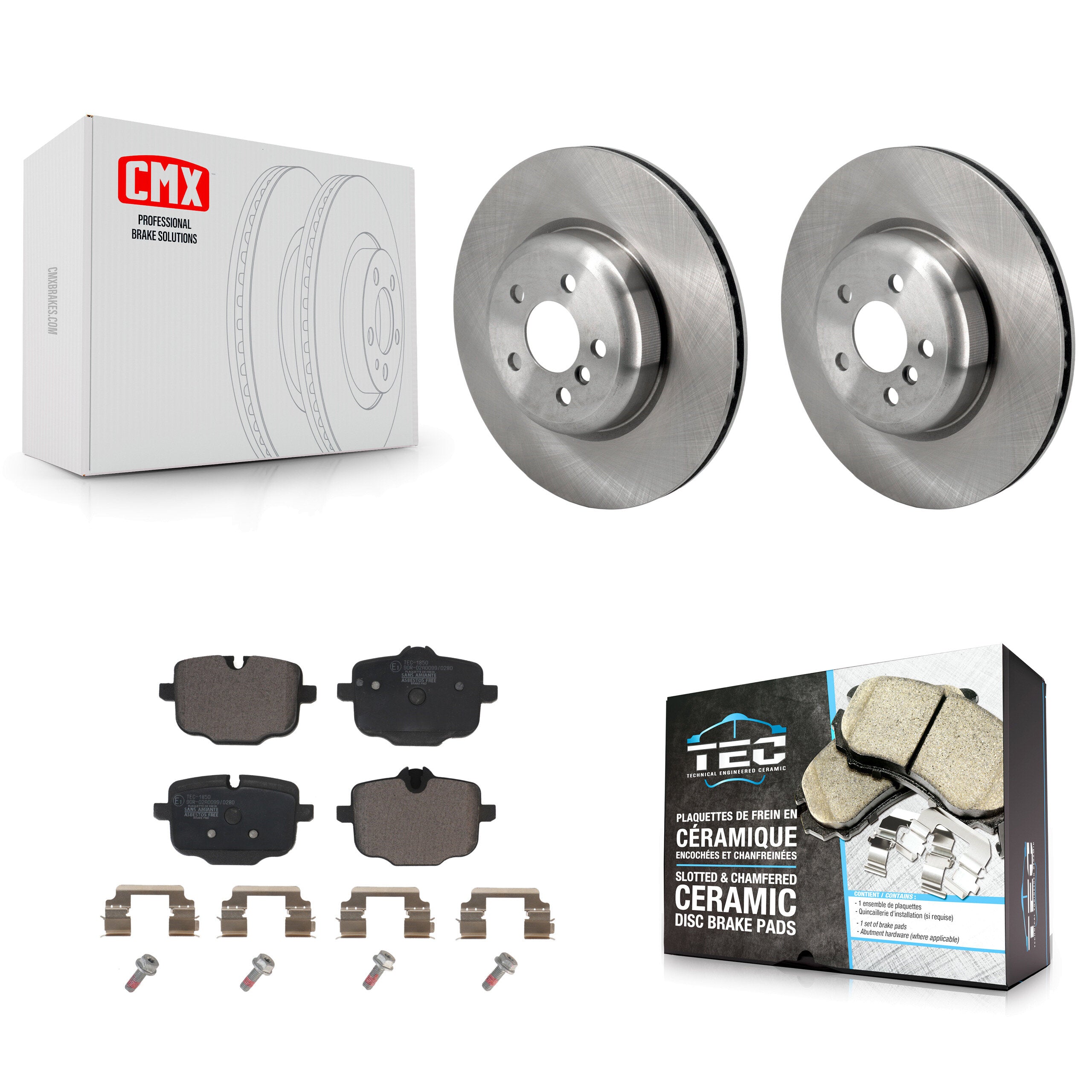 Transit Auto K8T-104515 Disc Brake Kit for 2016-2022 BMW iX, BMW 540i xDrive, BMW X5 & more - Rear product image