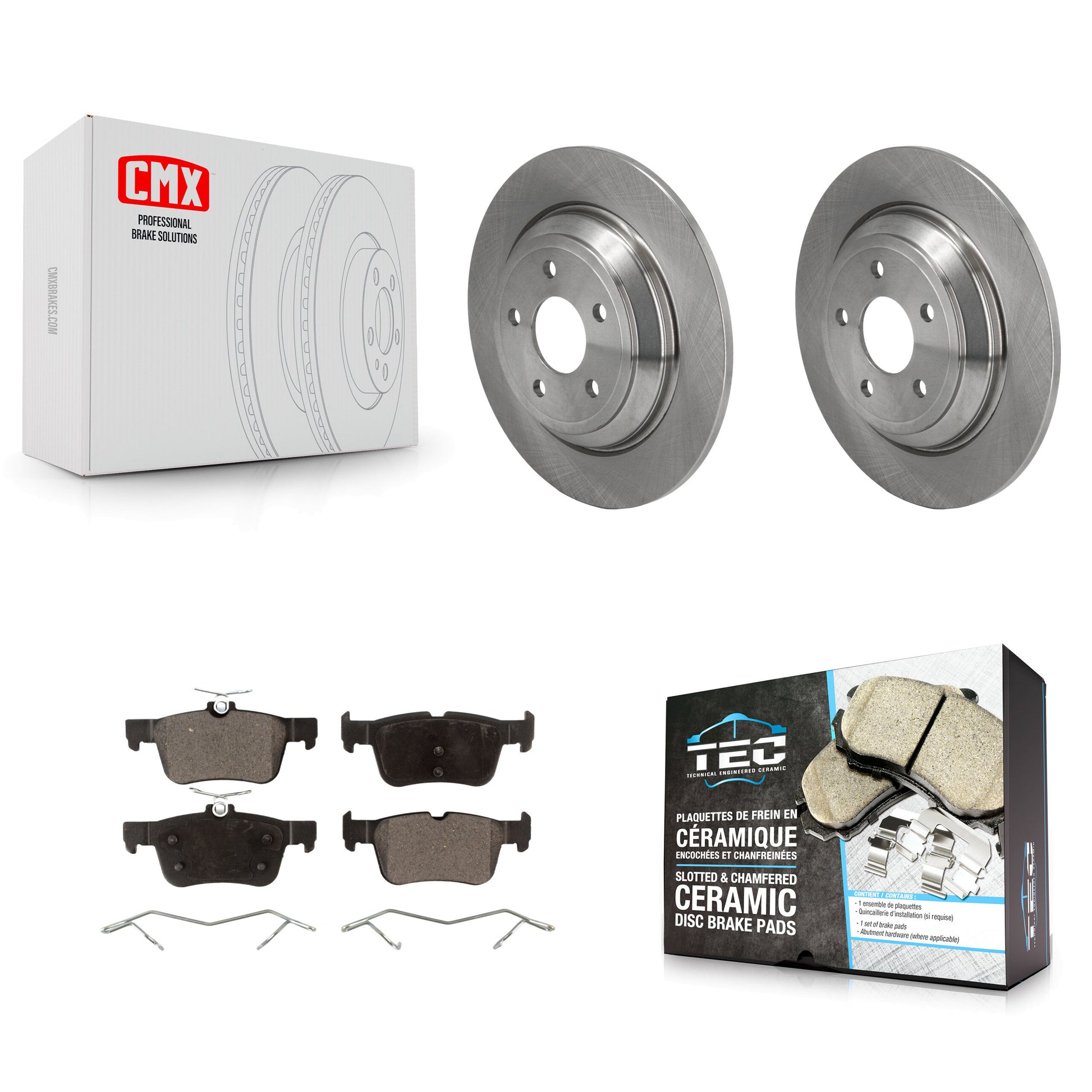 Transit Auto K8T-104516 Disc Brake Kit for 2020-2023 Ford Bronco Sport, Ford Escape, Lincoln Corsair - Rear product image