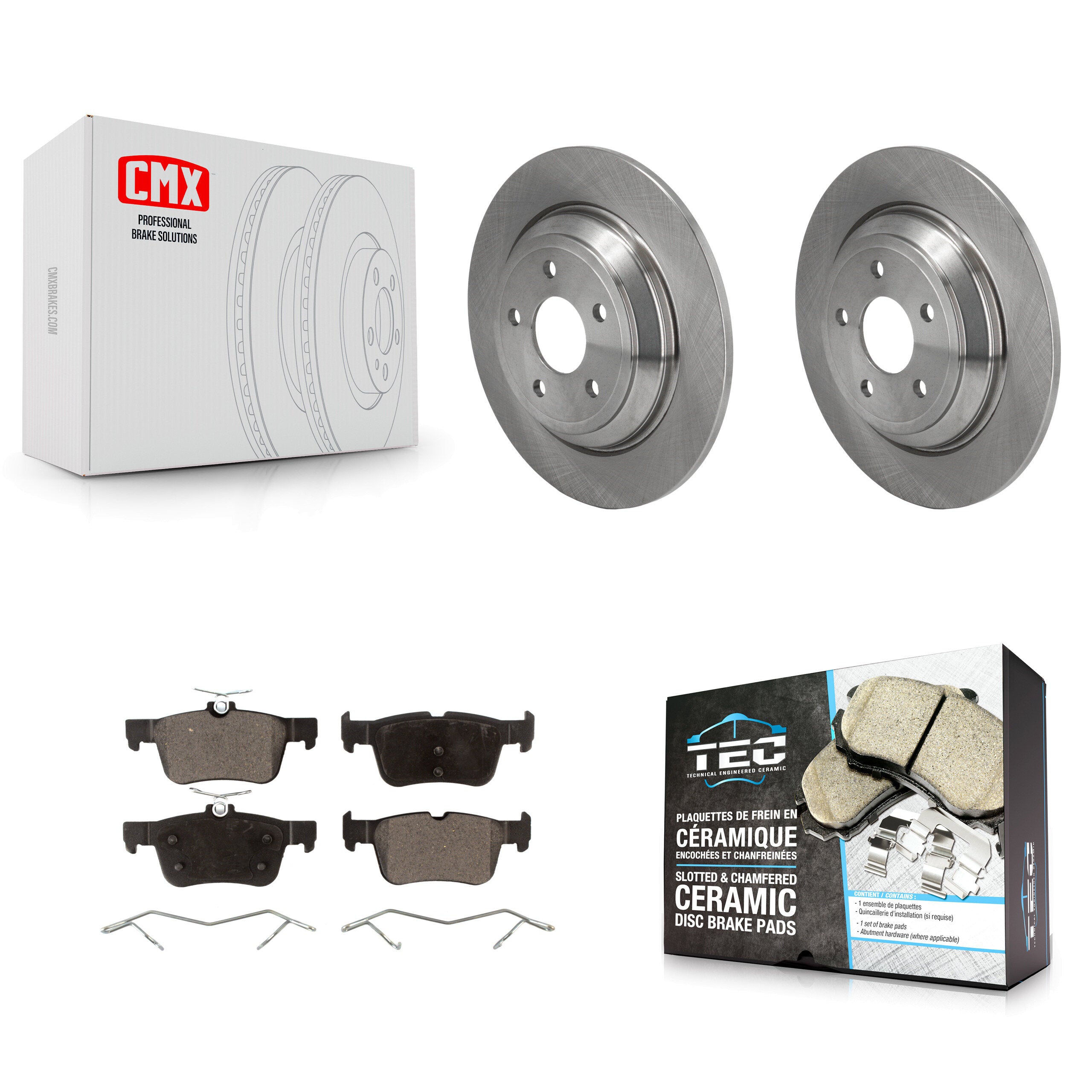 Transit Auto K8T-104516 Disc Brake Kit for 2020-2023 Ford Bronco Sport, Ford Escape, Lincoln Corsair - Rear product image