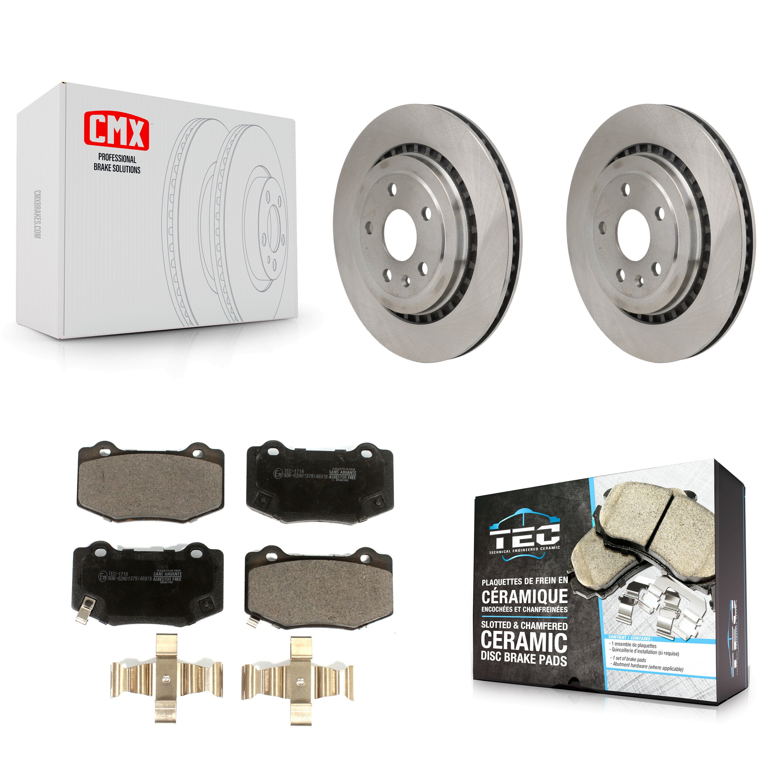 Transit Auto K8T-104521 Disc Brake Kit for 2016-2021 Chevrolet Camaro, Cadillac ATS - Rear product image