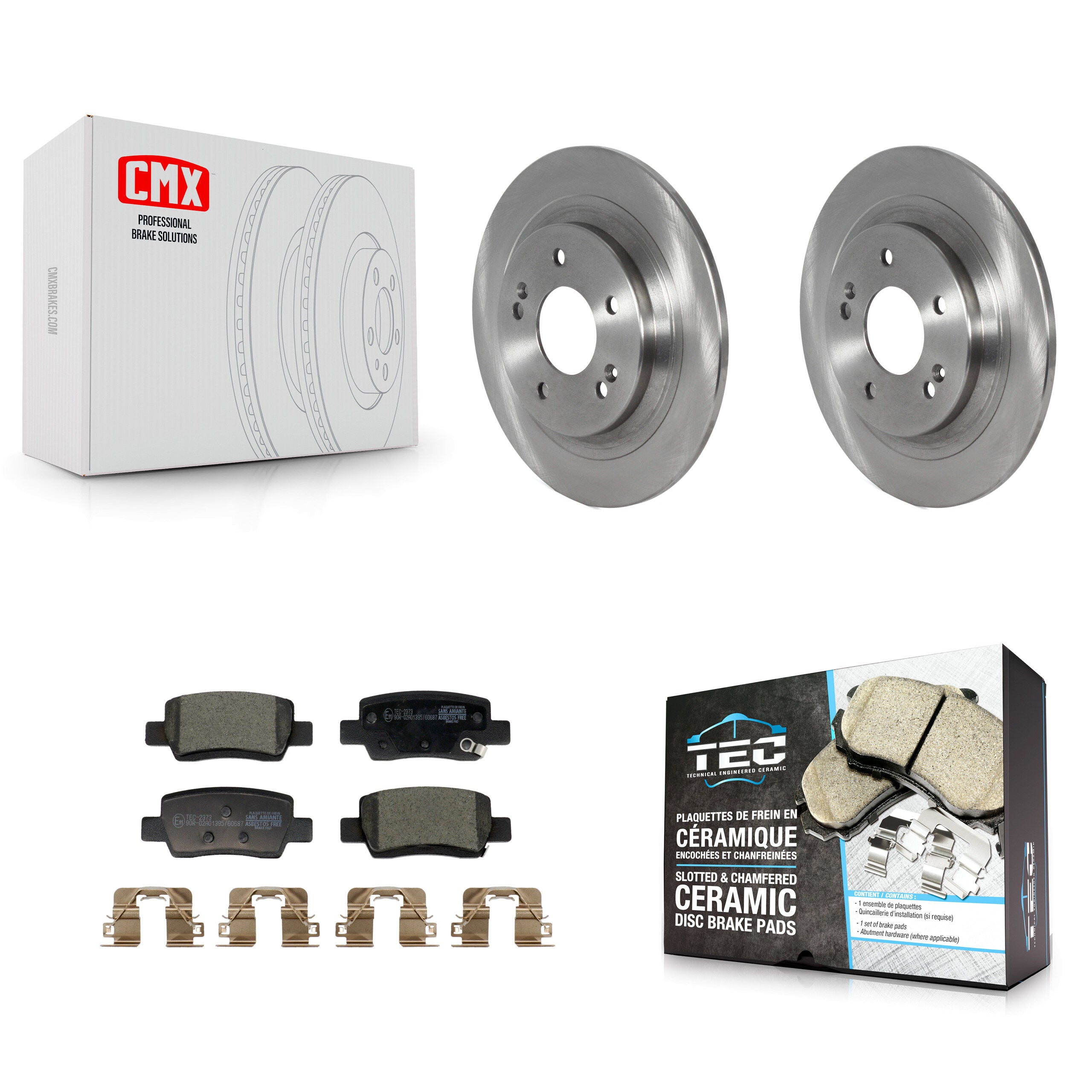 Transit Auto K8T-104525 Disc Brake Kit for 2021-2024 Kia Seltos - Rear product image
