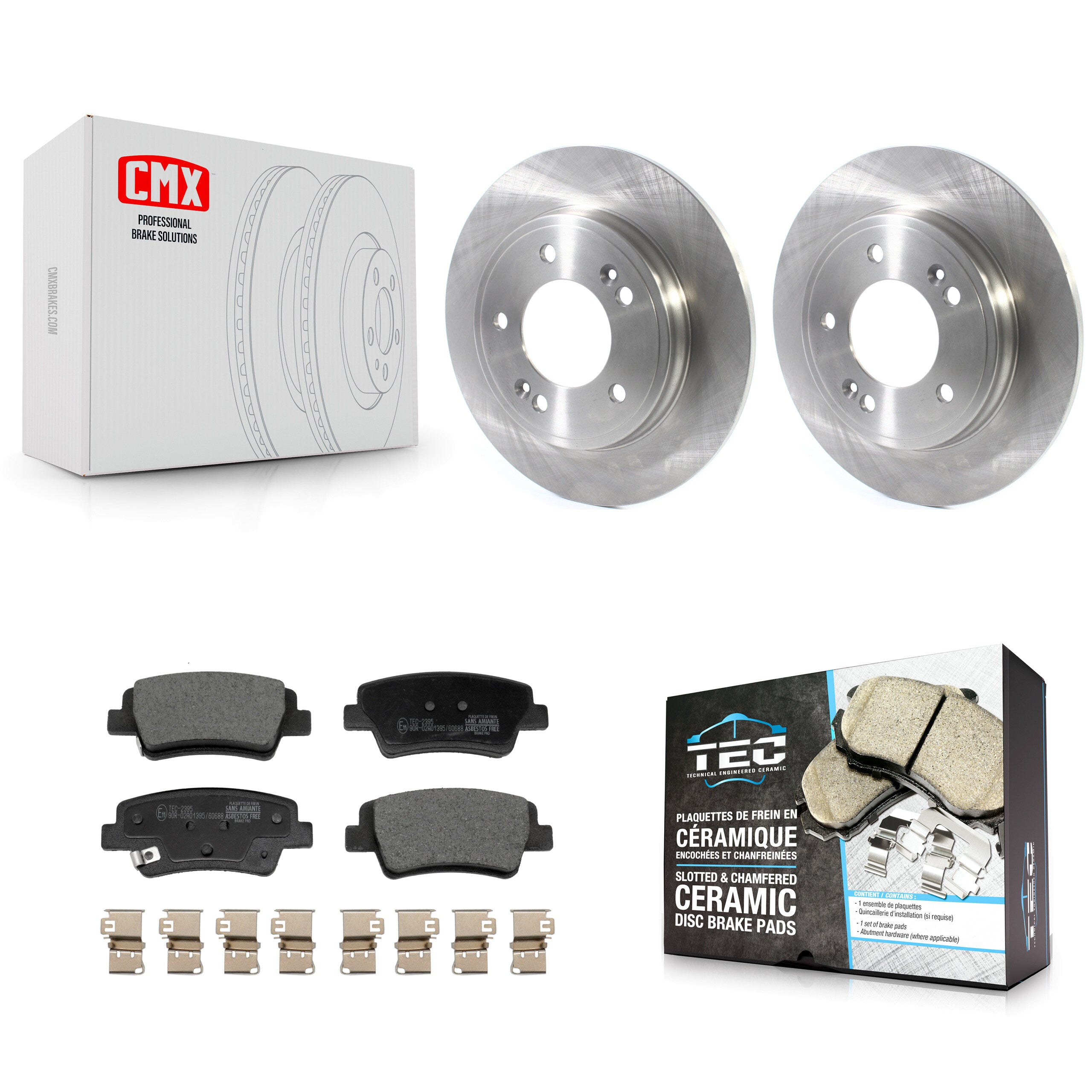 Transit Auto K8T-104526 Disc Brake Kit for 2021-2024 Kia Niro, Hyundai Elantra - Rear product image