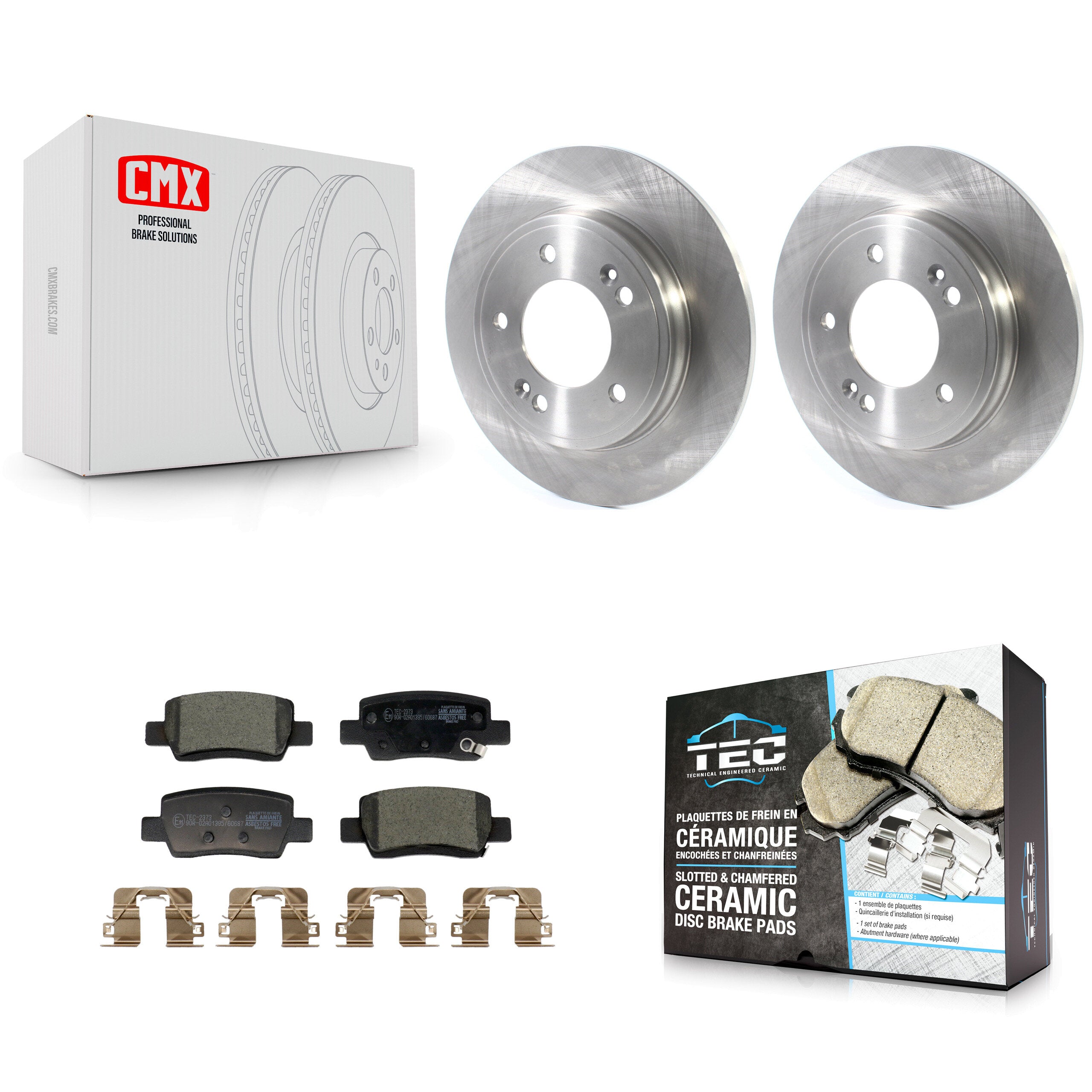 Transit Auto K8T-104527 Disc Brake Kit for 2021-2024 Hyundai Elantra - Rear product image