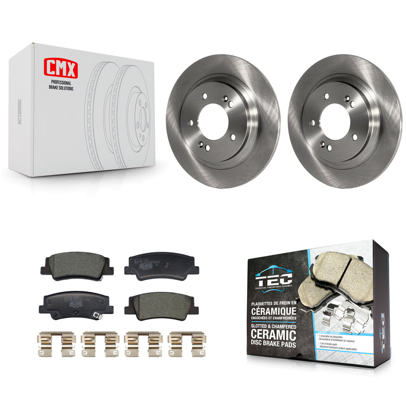 Transit Auto K8T-104528 Disc Brake Kit for 2020-2025 Hyundai Sonata, Kia Niro EV, Kia K5 - Rear product image