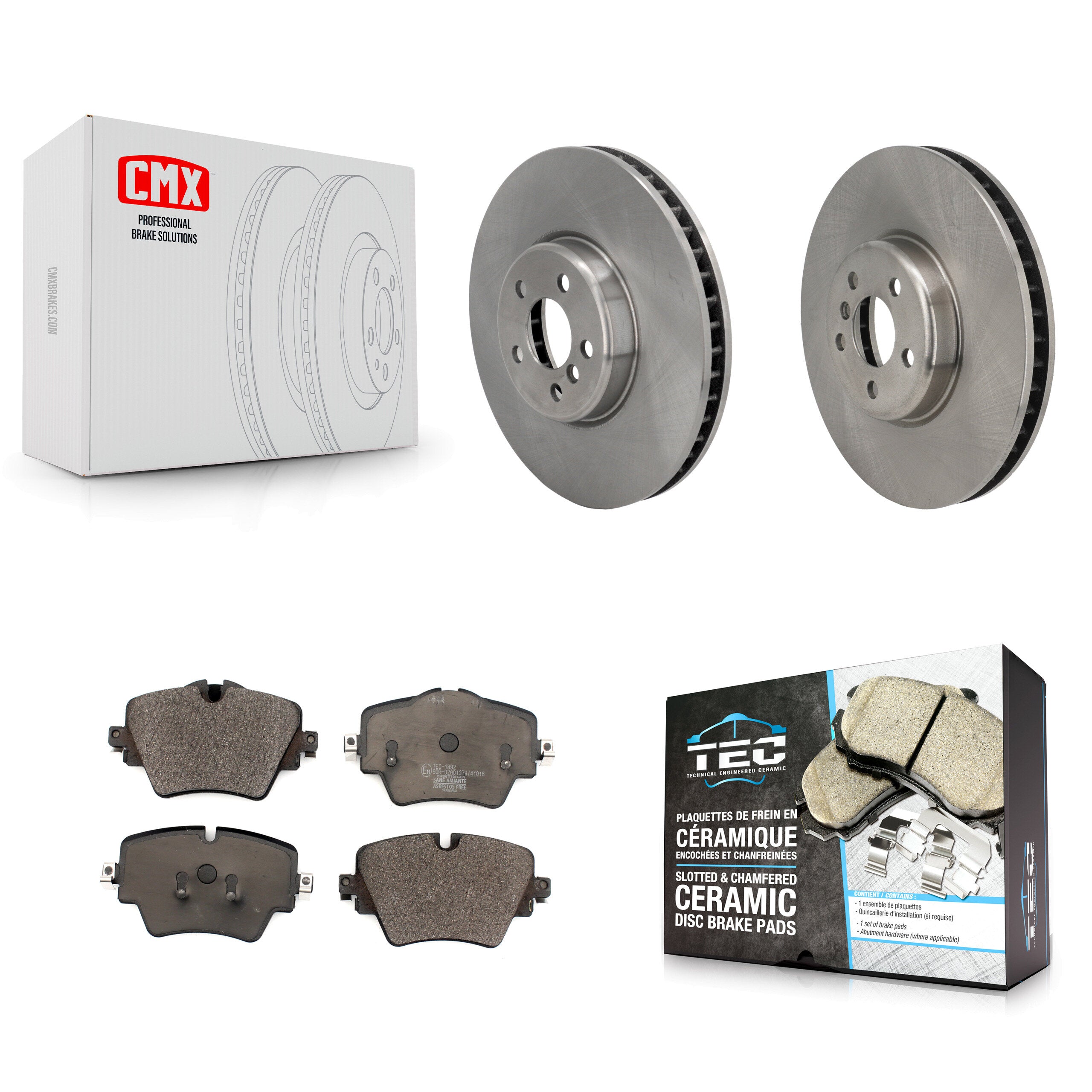 Transit Auto K8T-104578 Disc Brake Kit for 2021 Toyota GR Supra - Front product image