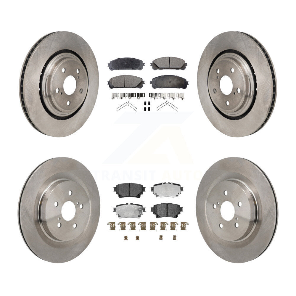 Transit Auto K8T-104658 Disc Brake Kit for 2020-2022 Toyota Highlander - Front and Rear product image