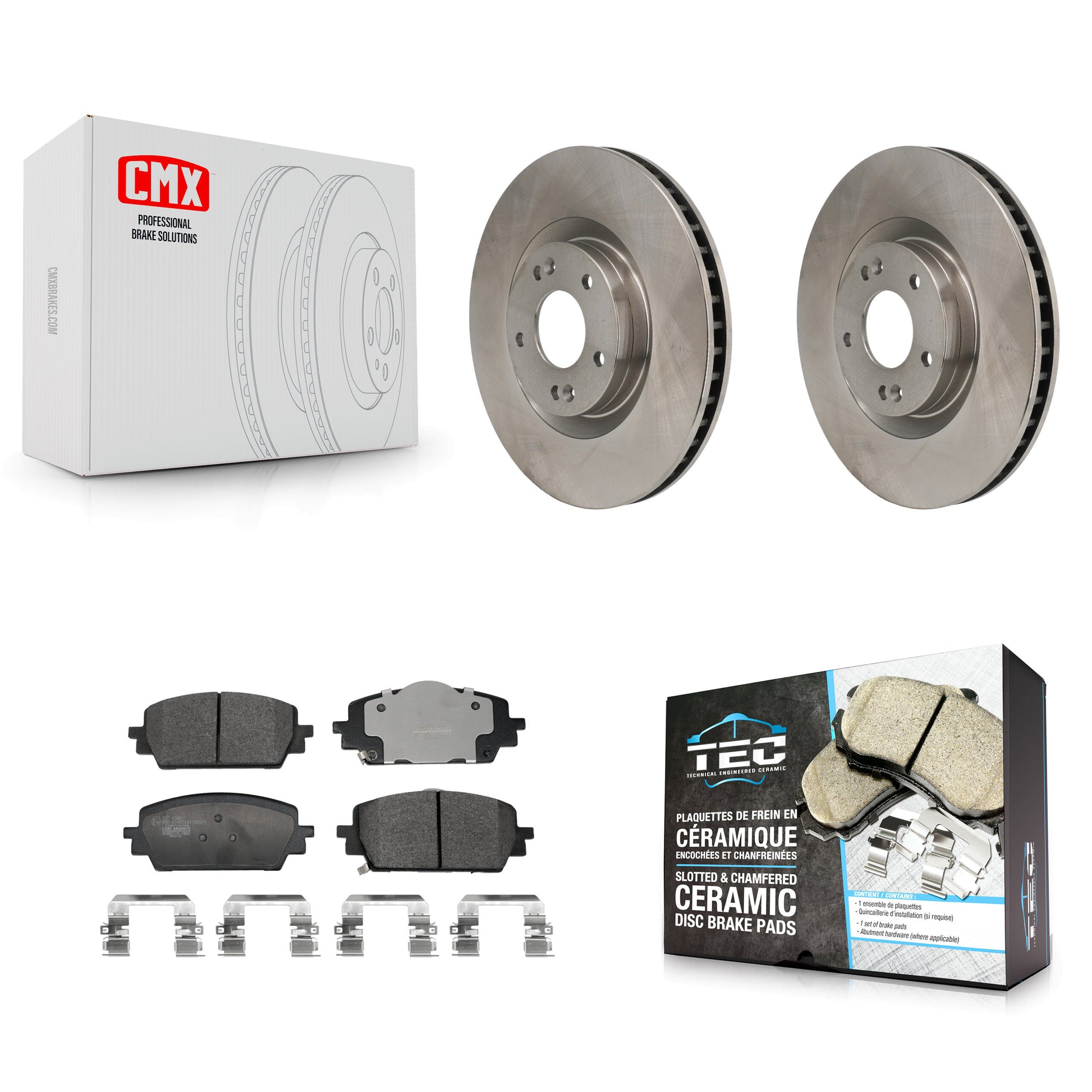 Transit Auto K8T-104690 Disc Brake Kit for 2021-2025 Hyundai Santa Cruz, Hyundai Santa Fe, Kia Sorento - Front product image