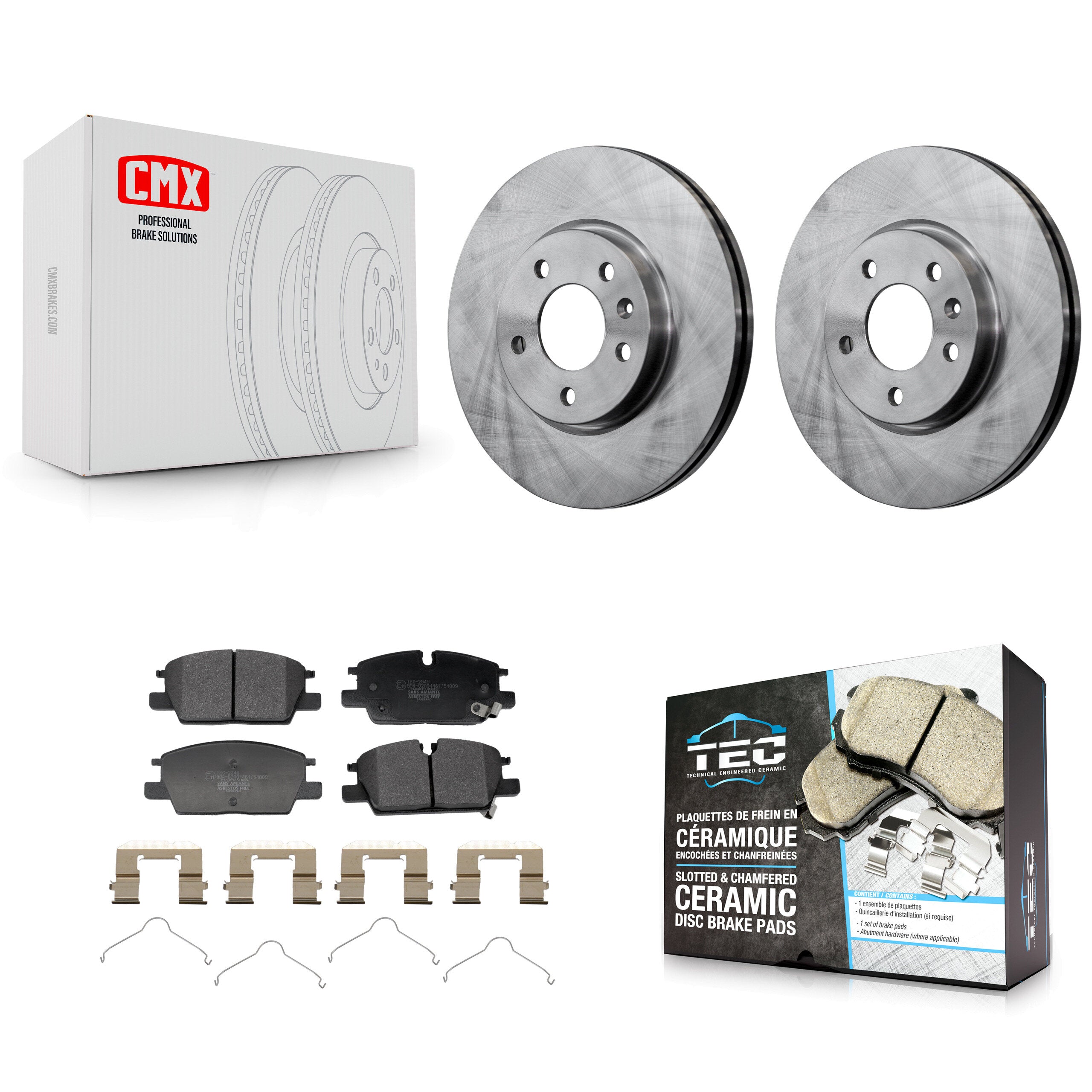Transit Auto K8T-104694 Disc Brake Kit for 2020-2024 Buick Envista, Chevrolet Equinox, Chevrolet Trax & more - Front product image