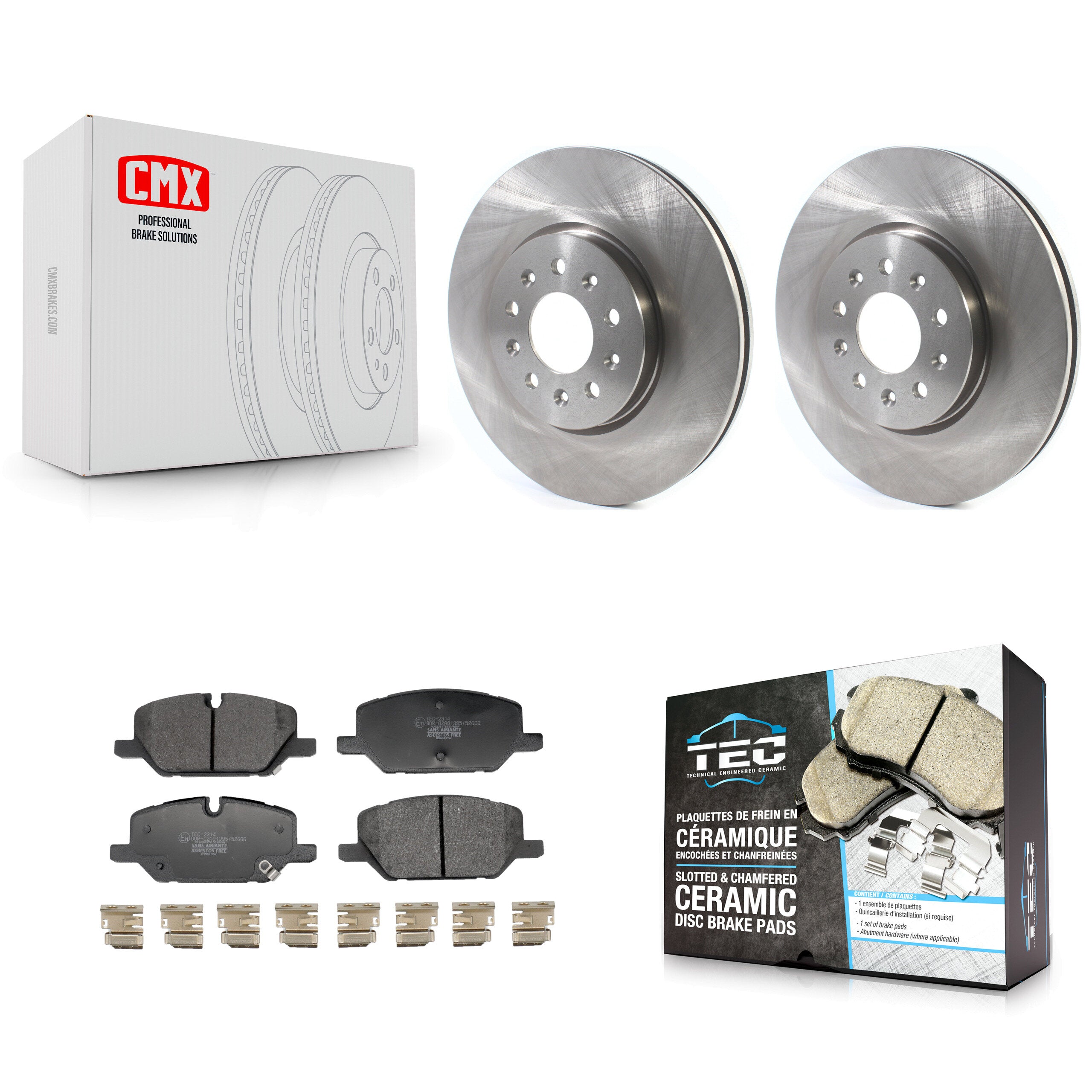 Transit Auto K8T-104695 Disc Brake Kit for 2020-2021 Chevrolet Equinox, GMC Terrain - Front product image