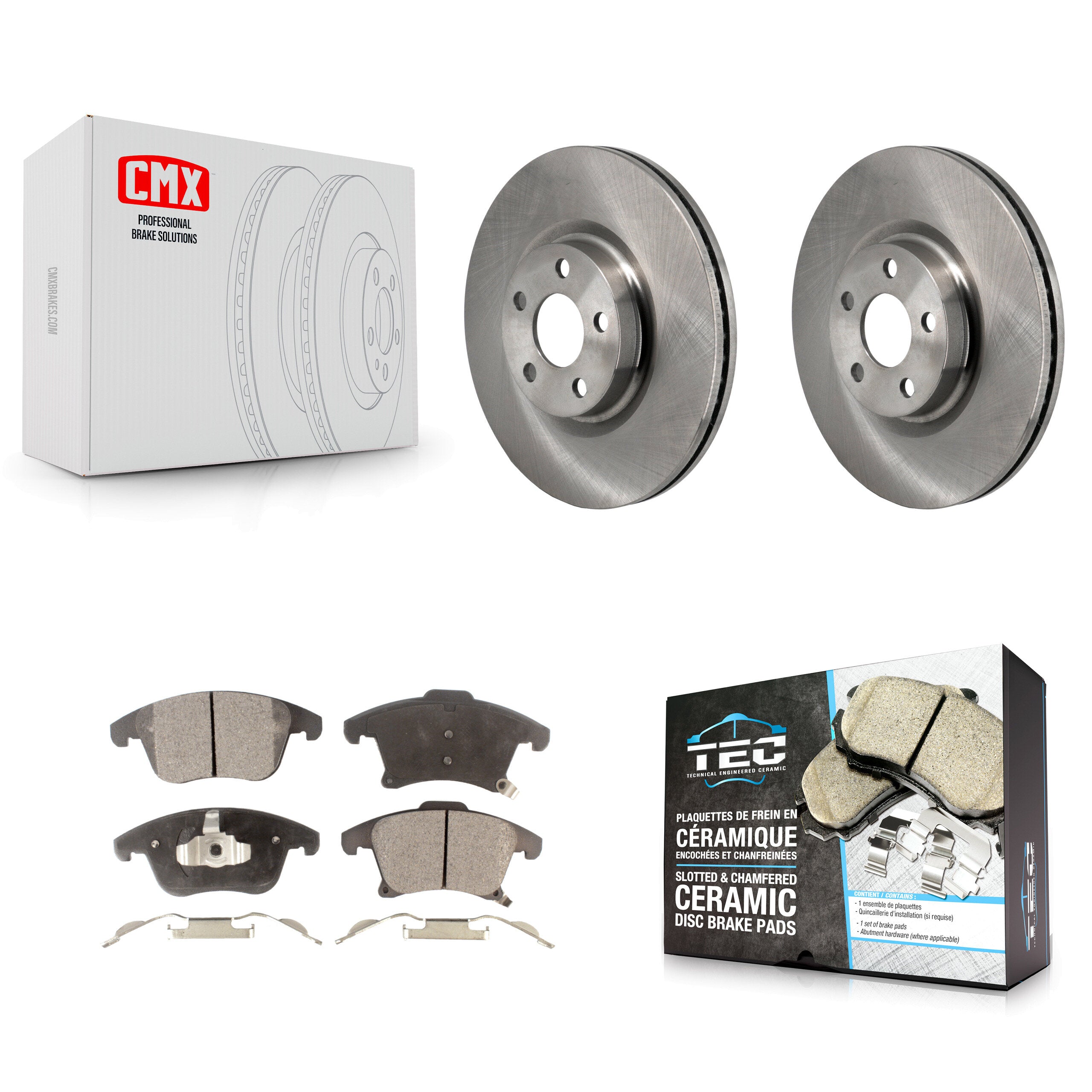 Transit Auto K8T-104697 Disc Brake Kit for 2017-2020 Lincoln MKZ - Front product image