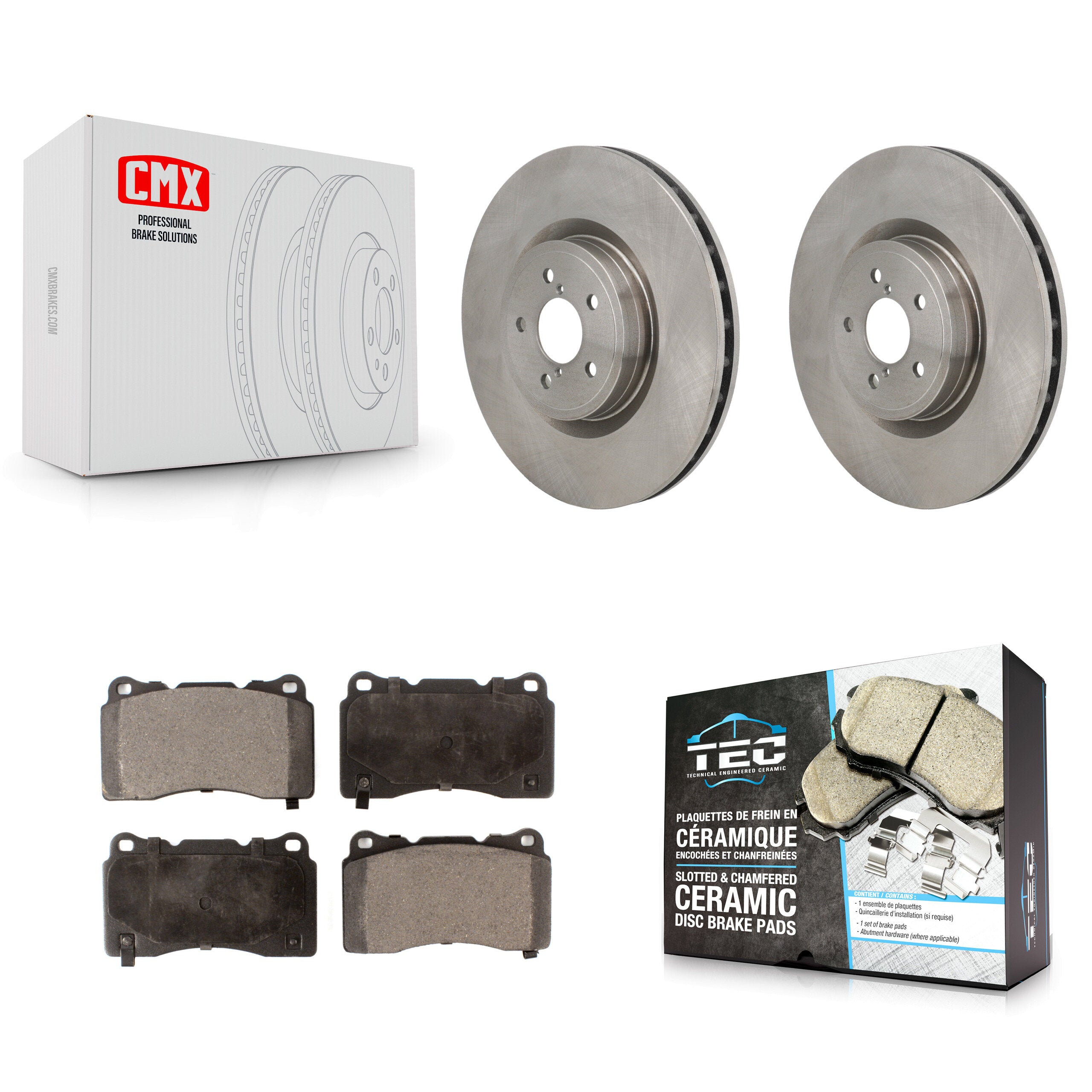 Transit Auto K8T-104705 Disc Brake Kit for 2004-2020 Toyota 86, Subaru BRZ, Subaru Impreza - Front product image