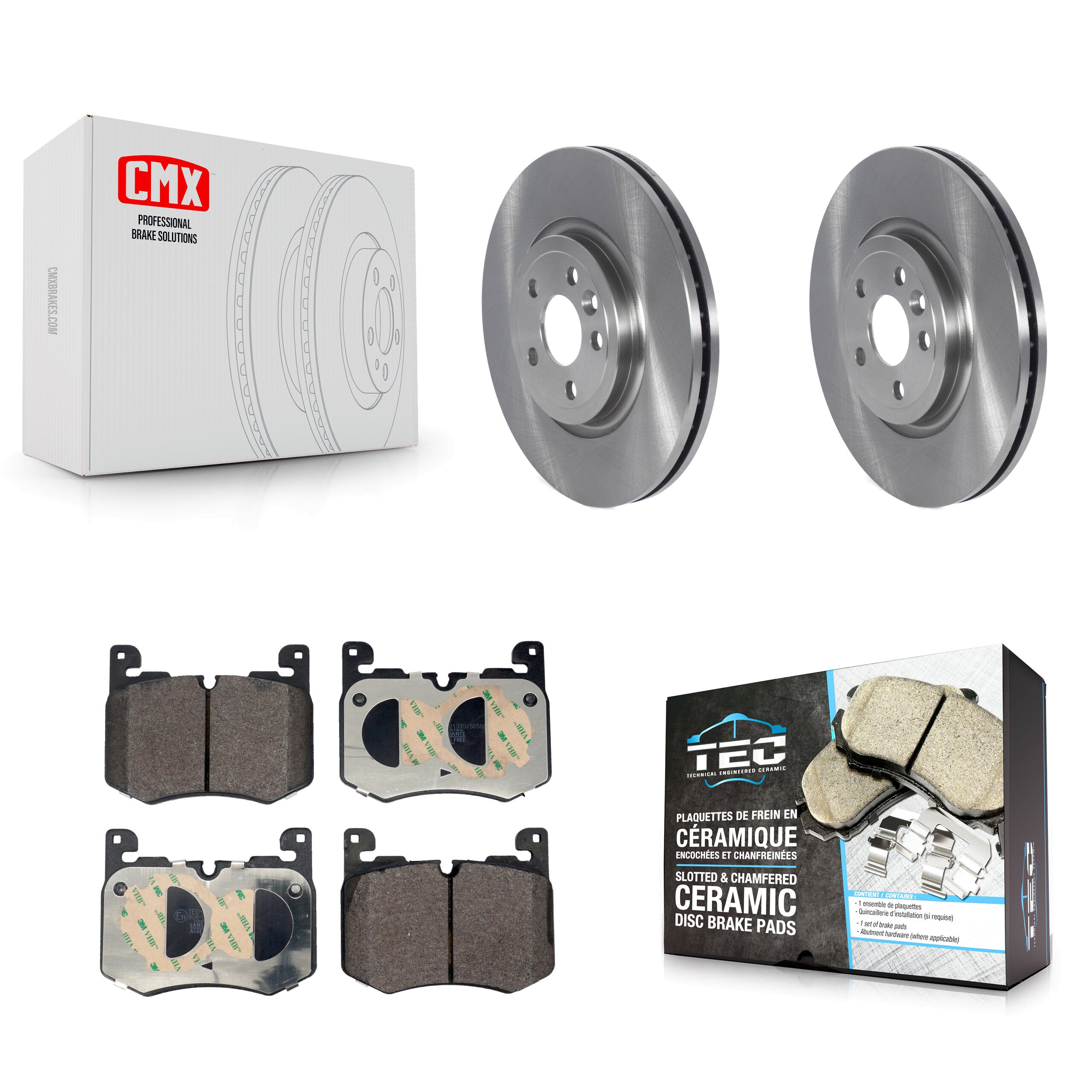 Transit Auto K8T-104707 Disc Brake Kit for 2017-2019 Jaguar F-Pace - Front product image